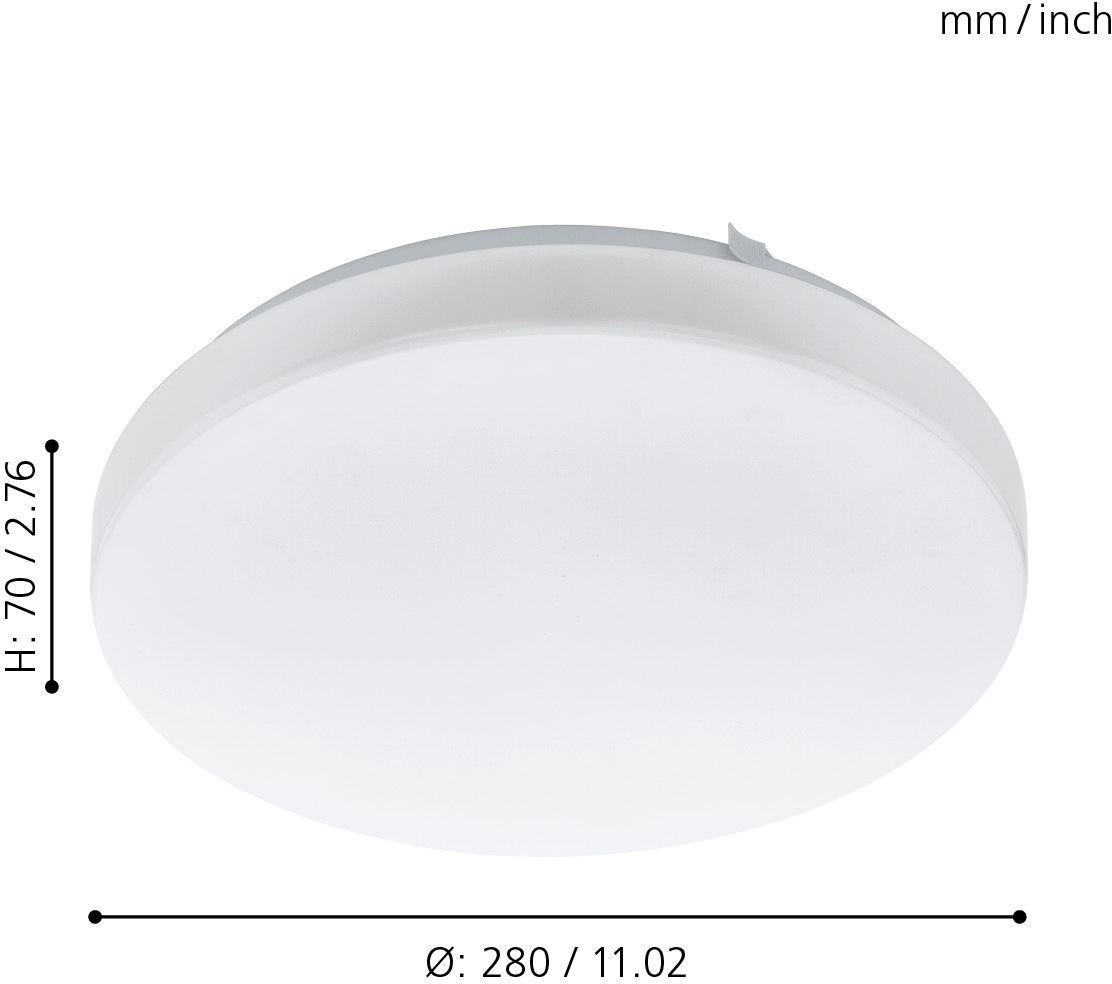 EGLO Deckenleuchte »FRANIA«, 1 flammig, Leuchtmittel LED-Board   LED fest i günstig online kaufen