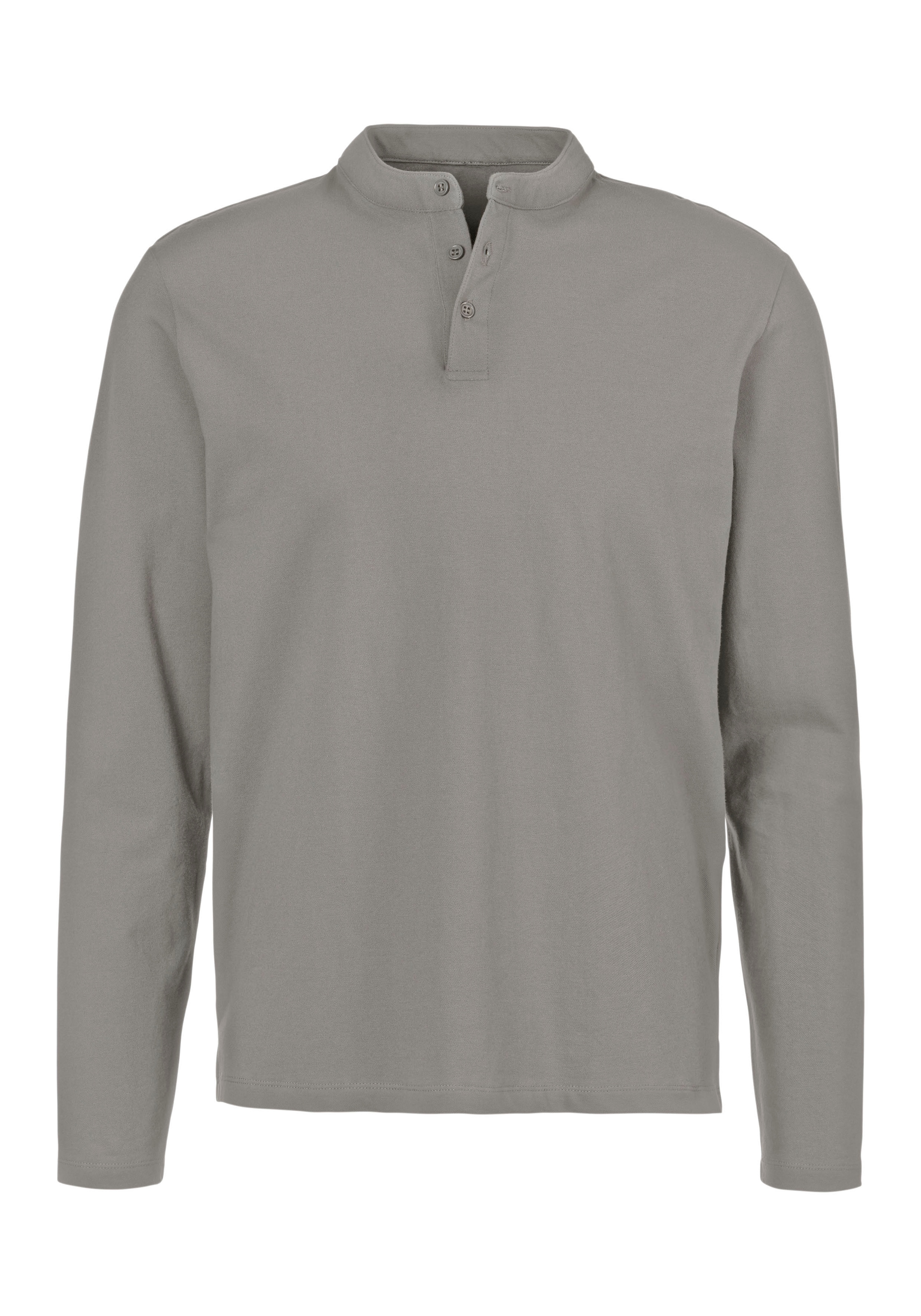 John Devin Henleyshirt »mit Stehkragen« Regular-Fit, aus Baumwoll-Piqué
