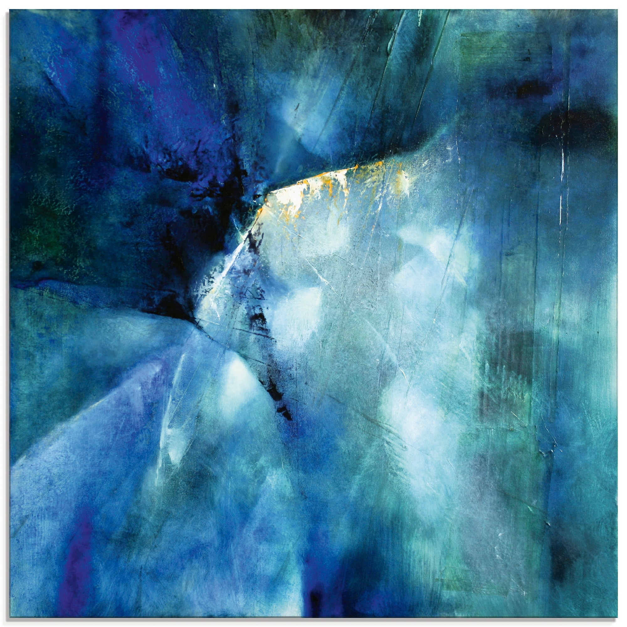 Artland Glasbild »Komposition in blau«, Gegenstandslos, (1 St.), in verschi günstig online kaufen