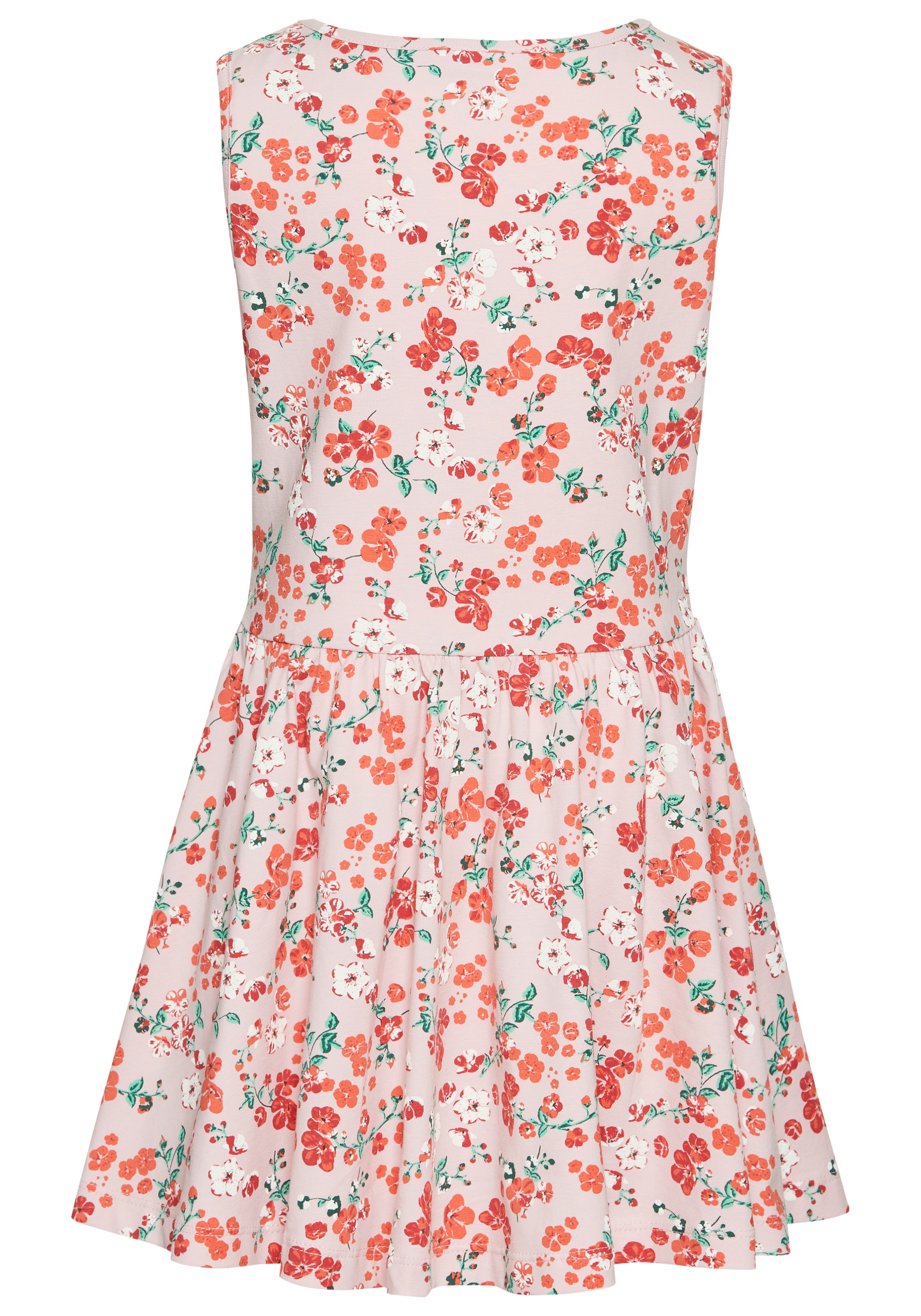 KangaROOS Jerseykleid »Trägerkleid im Blumen-Allover«, Shirtkleid mit Blumenmuster
