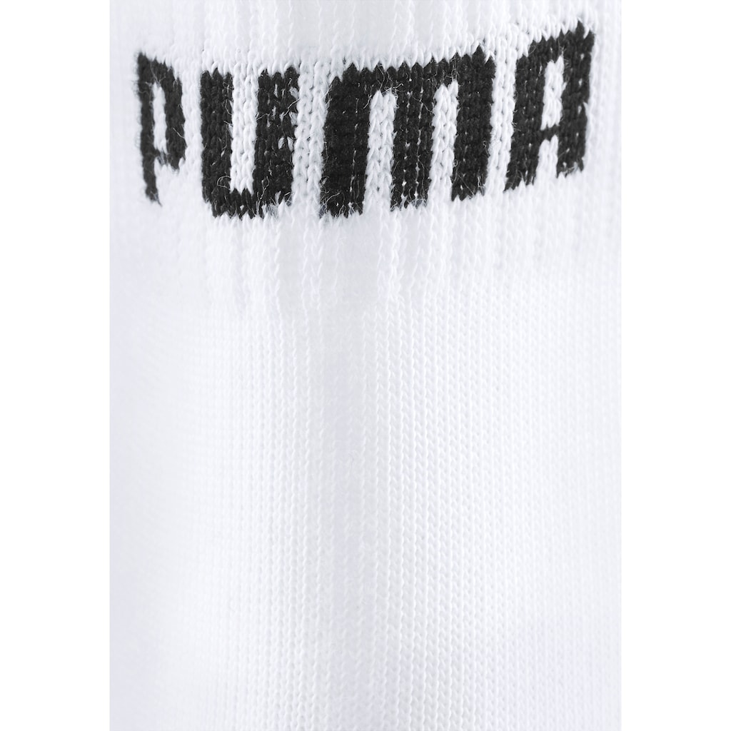 PUMA Kurzsocken, (6 Paar), mit Rippbündchen