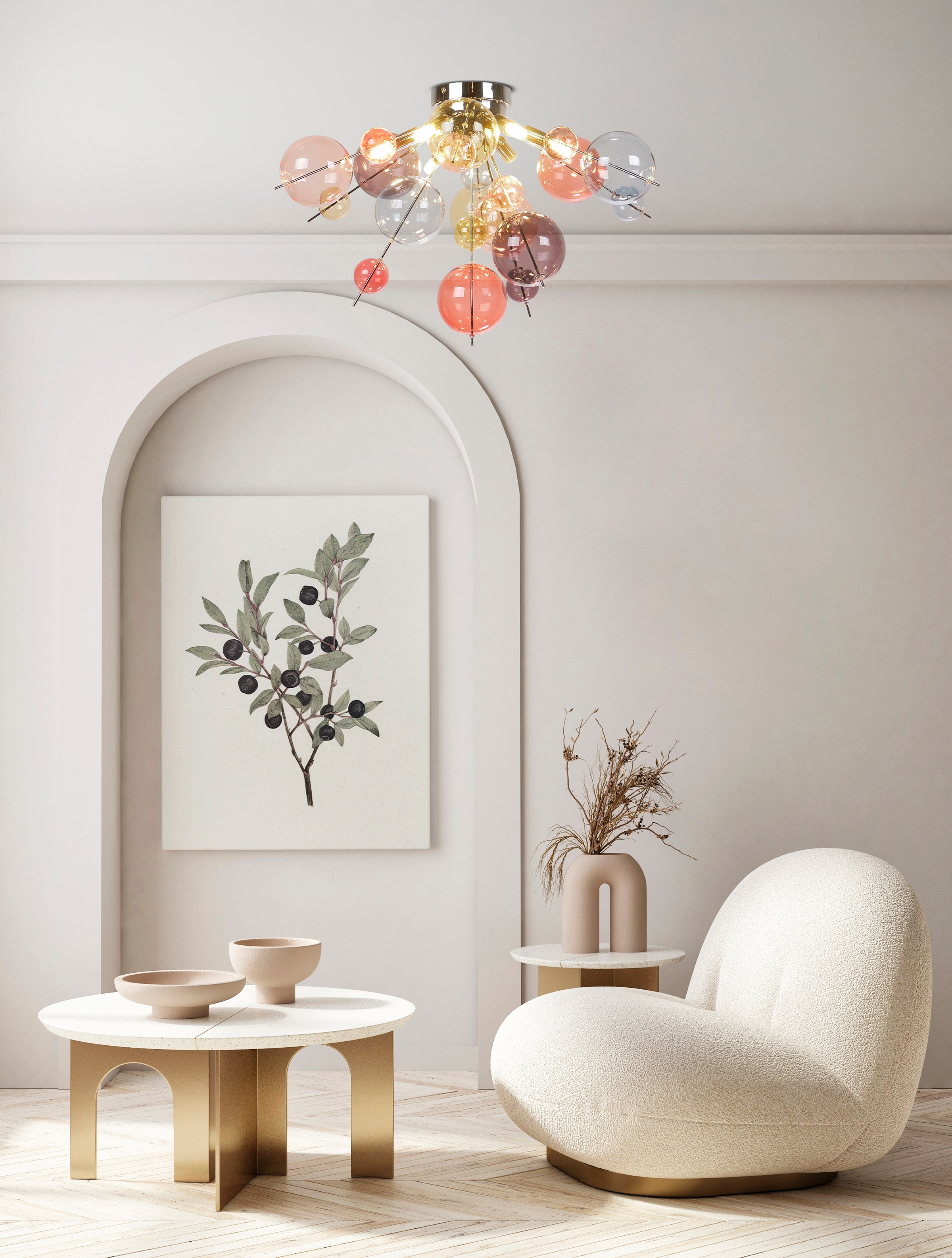 näve Deckenleuchten »Explosion« G9 1 Stk. kleine und große pastellfarbene G günstig online kaufen