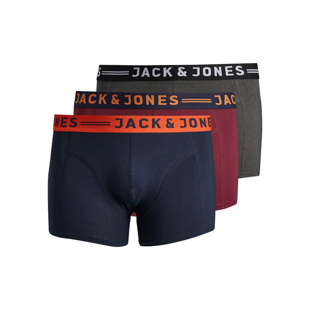 Jack & Jones PlusSize Boxershorts »JACLICHFIELD TRUNKS NOOS 3 PACK PLS«, (Packung, 3 St.)