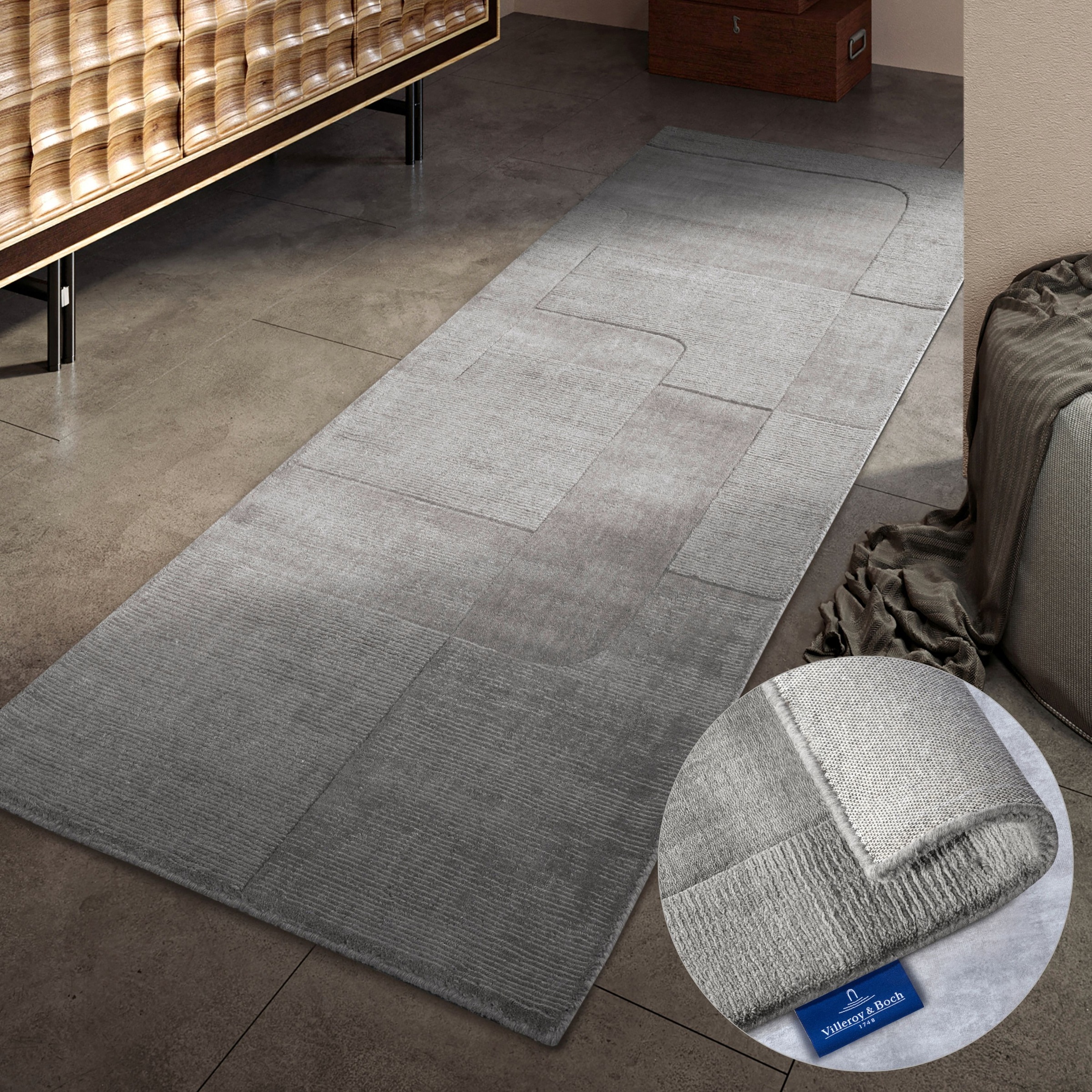 Villeroy & Boch Wollteppich »Charlotte«, rechteckig, 10 mm Höhe, Läufer, Ha günstig online kaufen