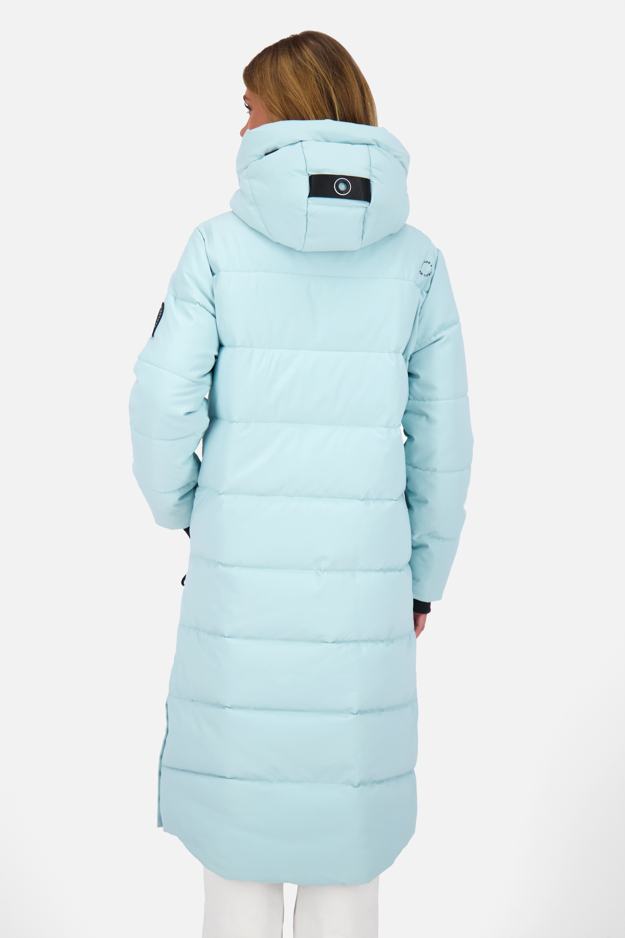 Alife & Kickin Steppjacke »Damen KatiaAK A«, mit Kapuze, Langer Wintermantel mit großer Kapuze und regulierbarer Beinfreiheit
