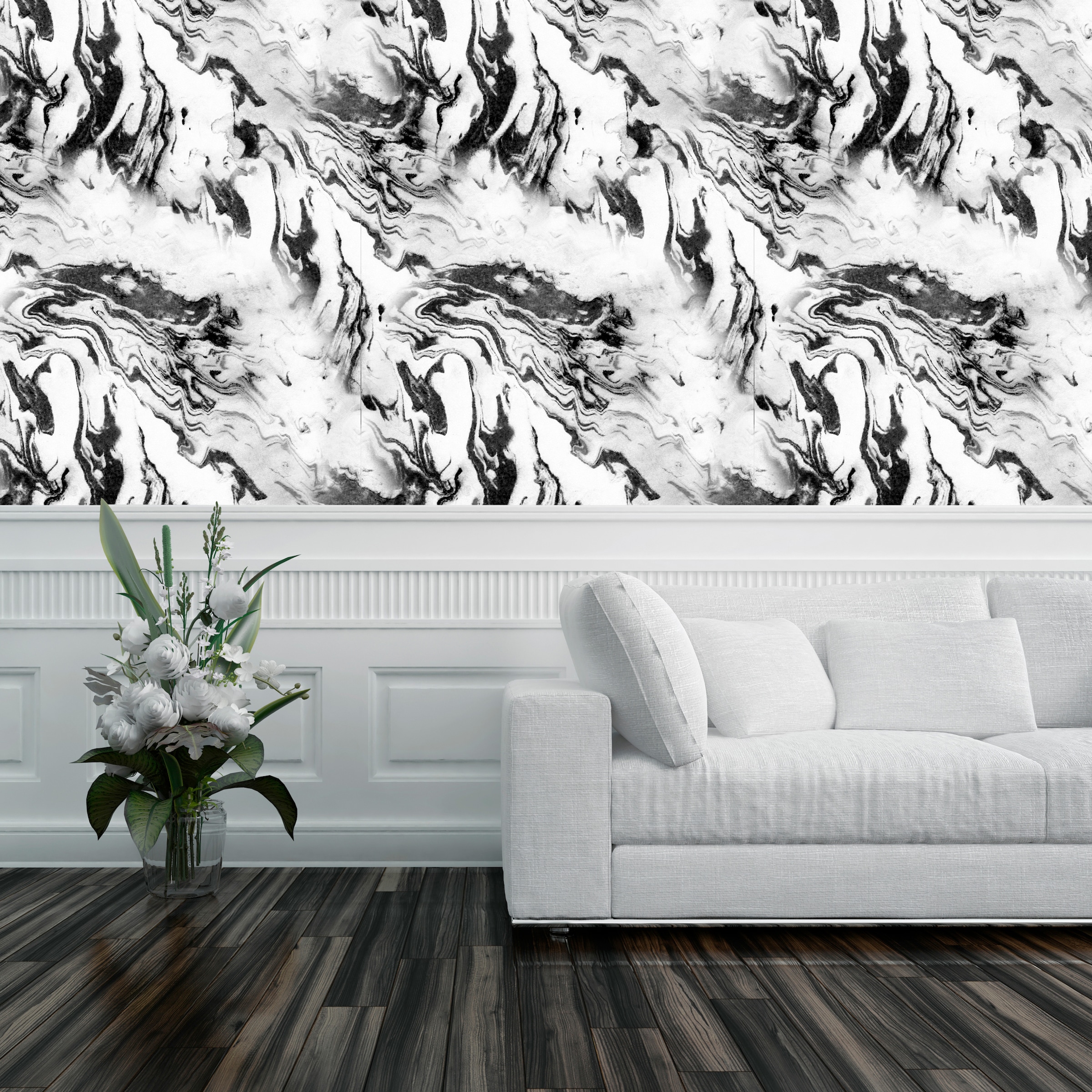 queence Vinyltapete »Ofhio«, bedruckt-clean-unifarben-minimalistisch-Abriebeffekte-Steinoptik, 90x250cm, selbstklebend, kinderleichte Anbringung, Sticker