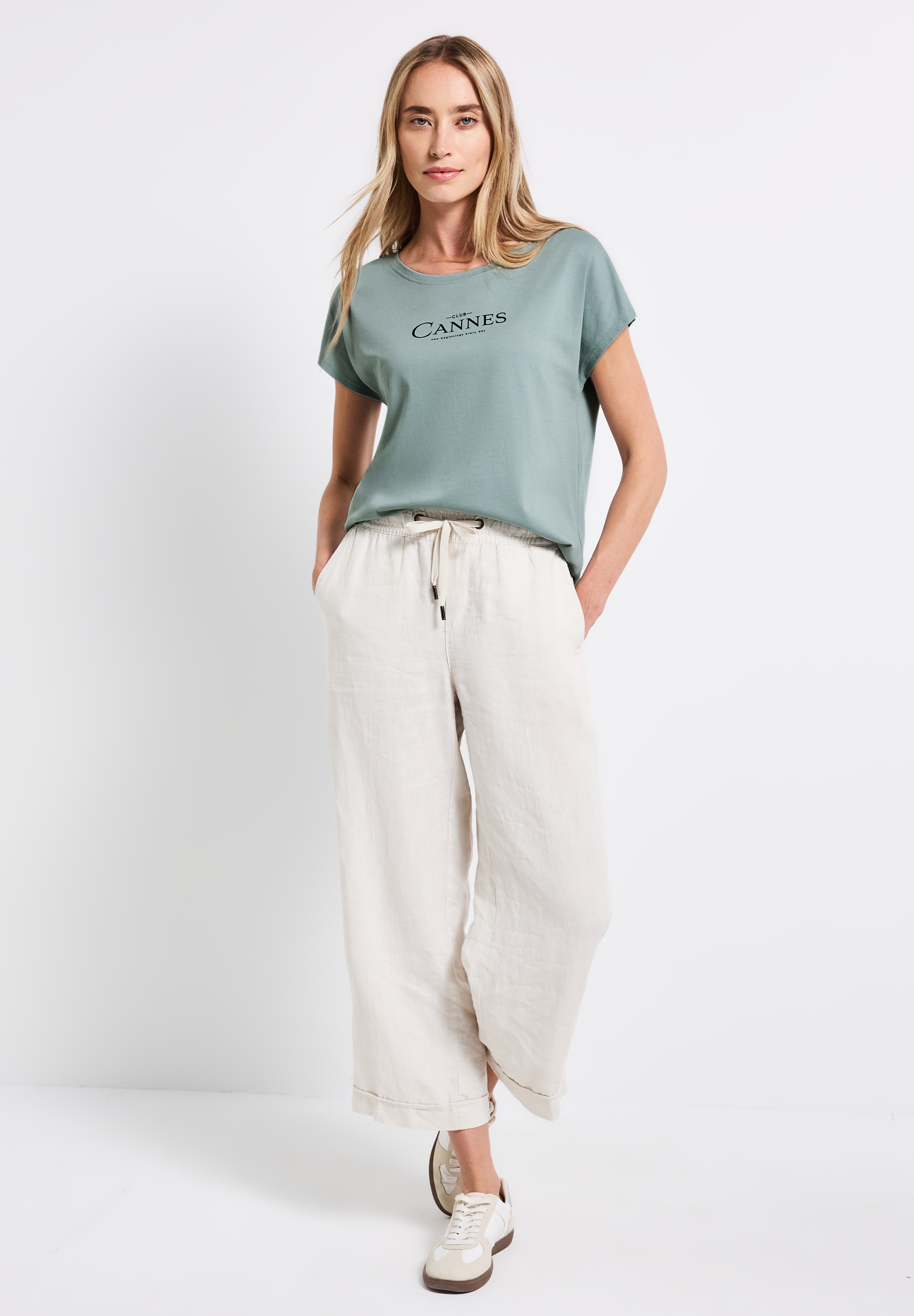 STREET ONE Shirttop, mit Folien-Wording