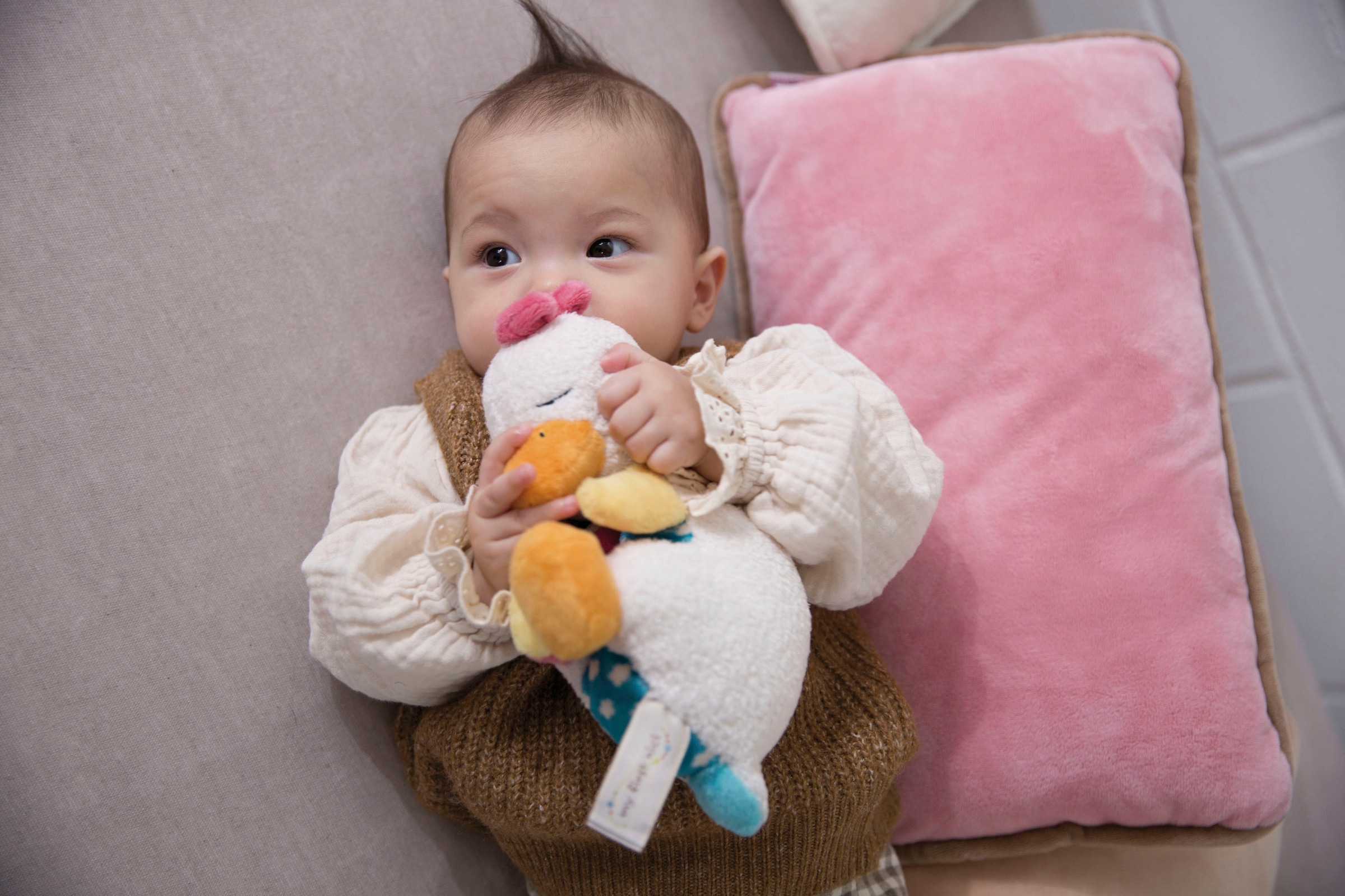 Nici Schmusetuch »My First NICI, Fuchs Finni schlafend«, mit aufgestickten Augen
