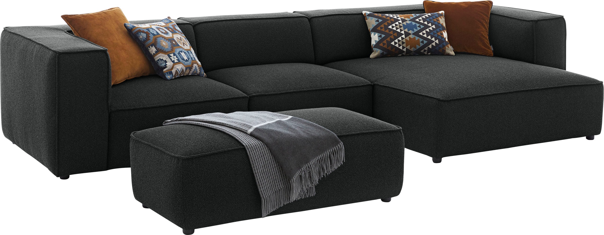 W.SCHILLIG Hocker »around-the-block«, mit eleganter Biese