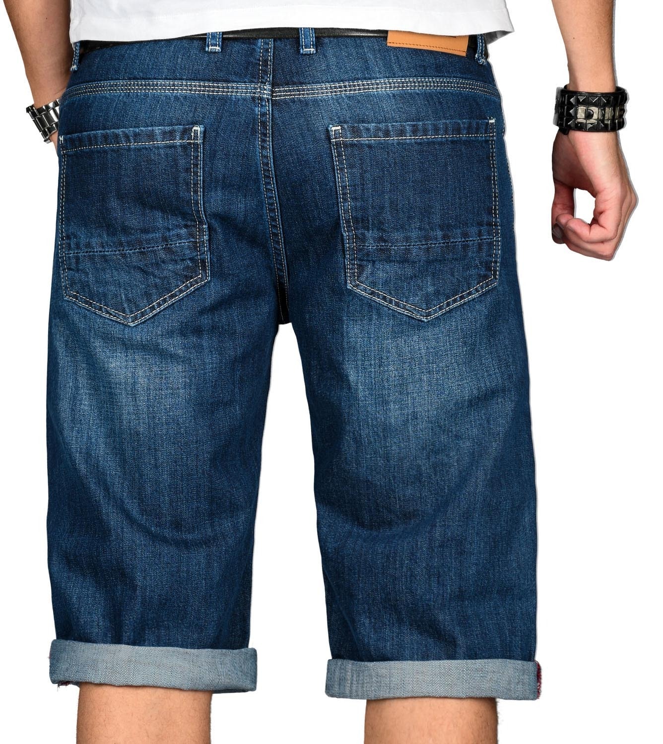 4. Bild von Alessandro Salvarini Jeansshorts »ASFilippo«, mit geradem Bein