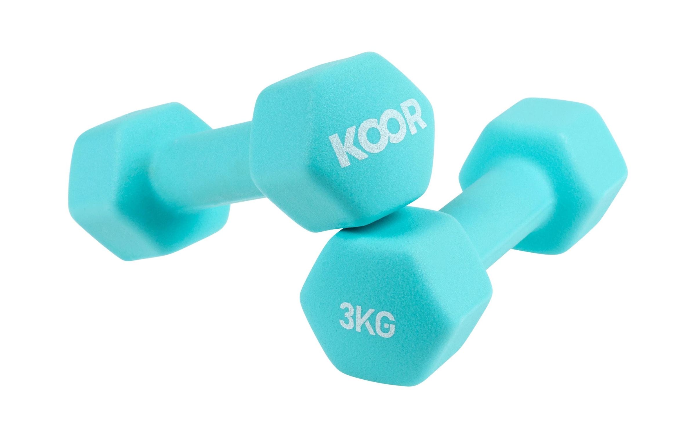 KOOR Kurzhantel »KOOR Kurzhantel 3 kg blau« 6 kg
