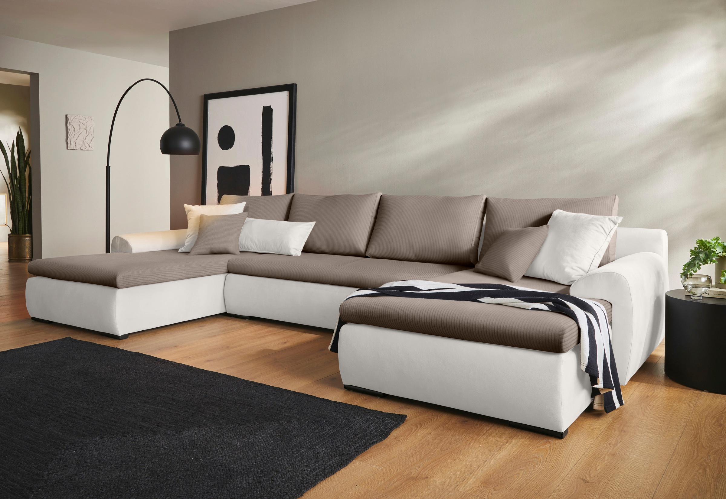 Home affaire Wohnlandschaft »Win U-Form, B: 366 cm - OTTO. Verlässliche Qua günstig online kaufen