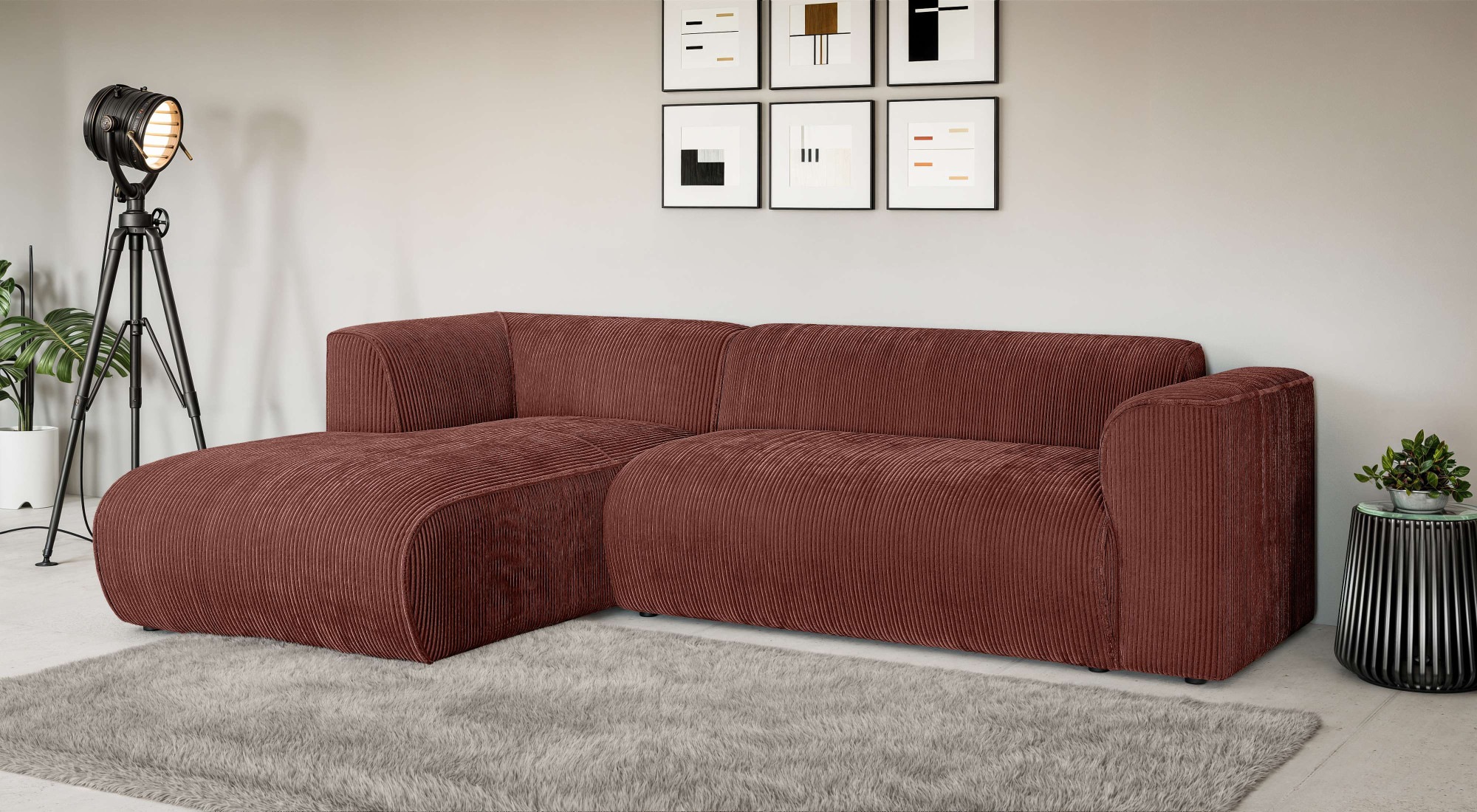 INOSIGN Ecksofa »MERID L-Form (257 cm), zeitlos & stilvolles Design,«, Aufw günstig online kaufen