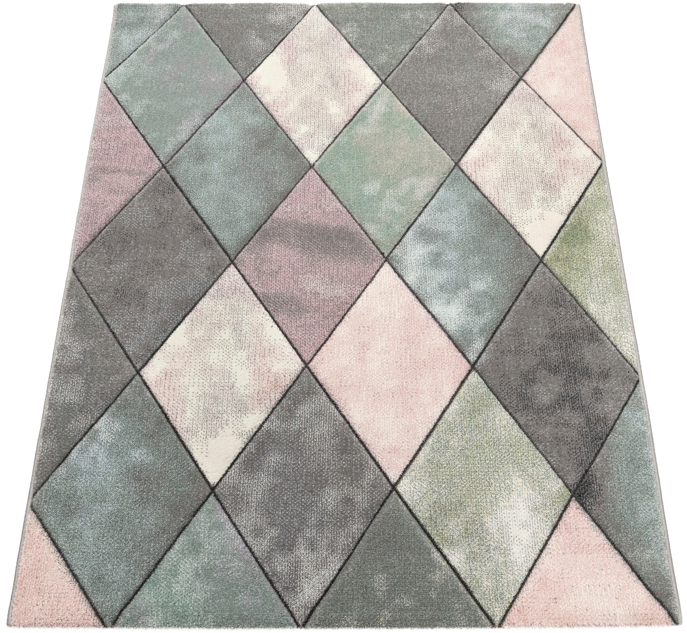 Paco Home Läufer »Lara 238«, rechteckig, 16 mm Höhe, Kurzflor, Pastell-Farb günstig online kaufen