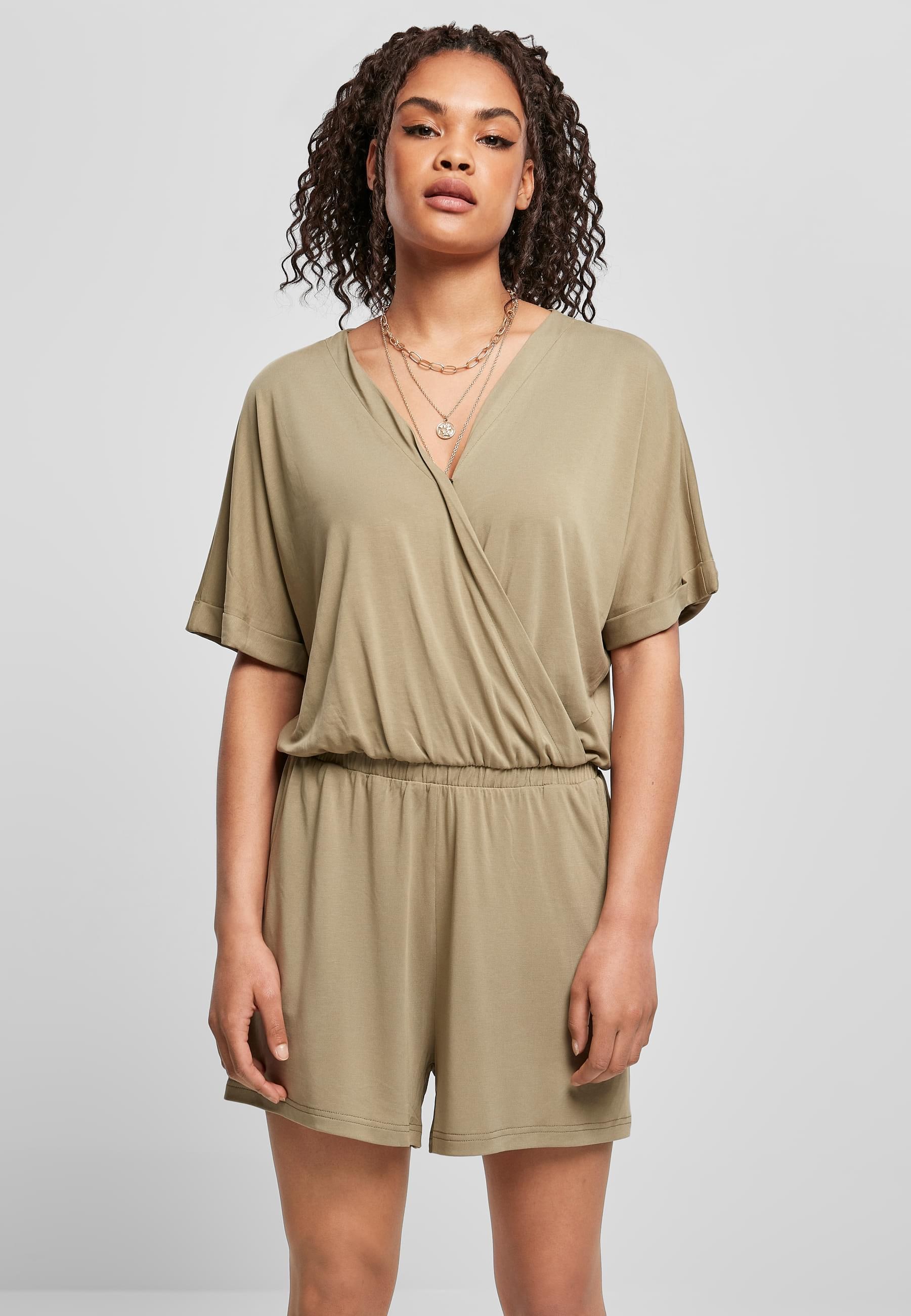 URBAN CLASSICS Jumpsuit »Urban Classics Damen Ladies Short Modal Jumpsuit« 1 Stk.