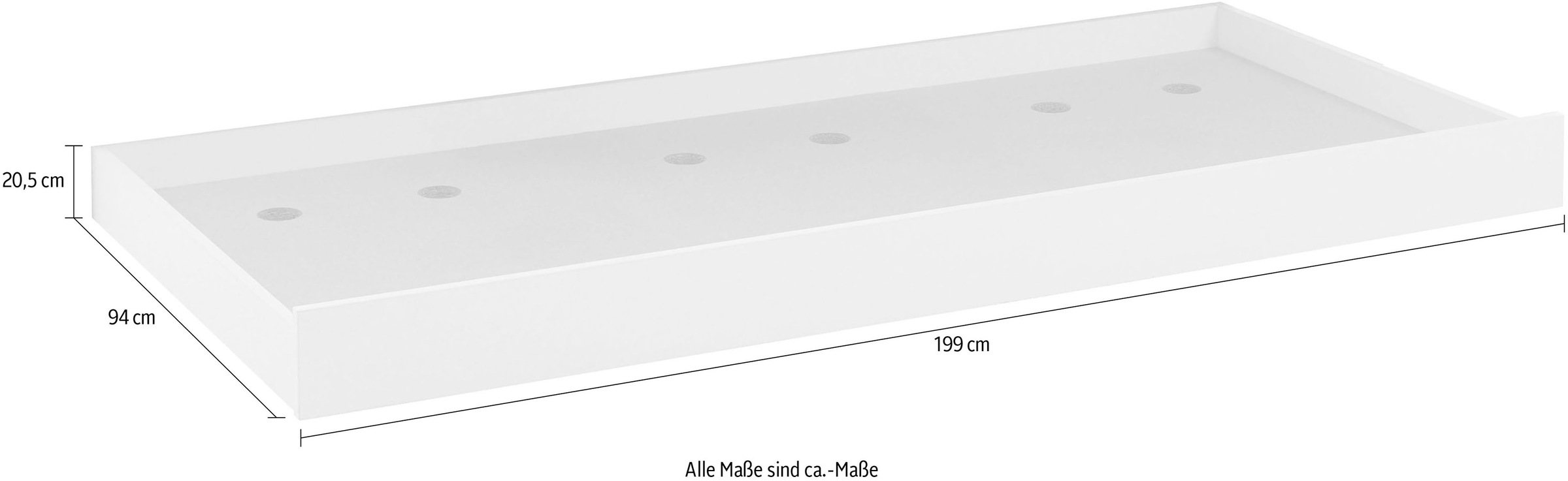 Relita Bettschubkasten »Sina« leichte Rollenführung