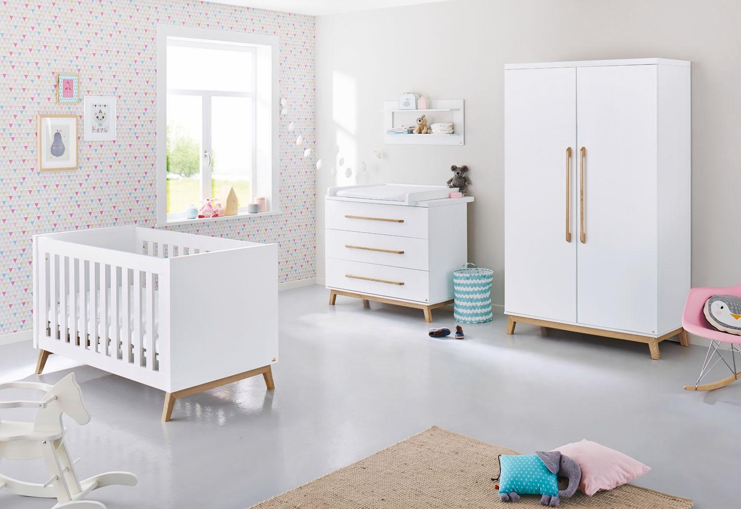 Pinolino® Babyzimmer-Komplettset »Riva«, (Set, 3 St., Kinderbett, Schrank,... kaufen