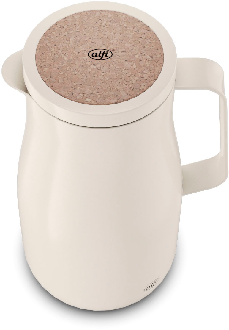 Alfi Isolierkanne »STUDIO TEA, aus doppelwandigem Edelstahl«, 1 l, (1 St.), 12h heiß & 24h kalt, ergonomischer Griff, große Öffnung