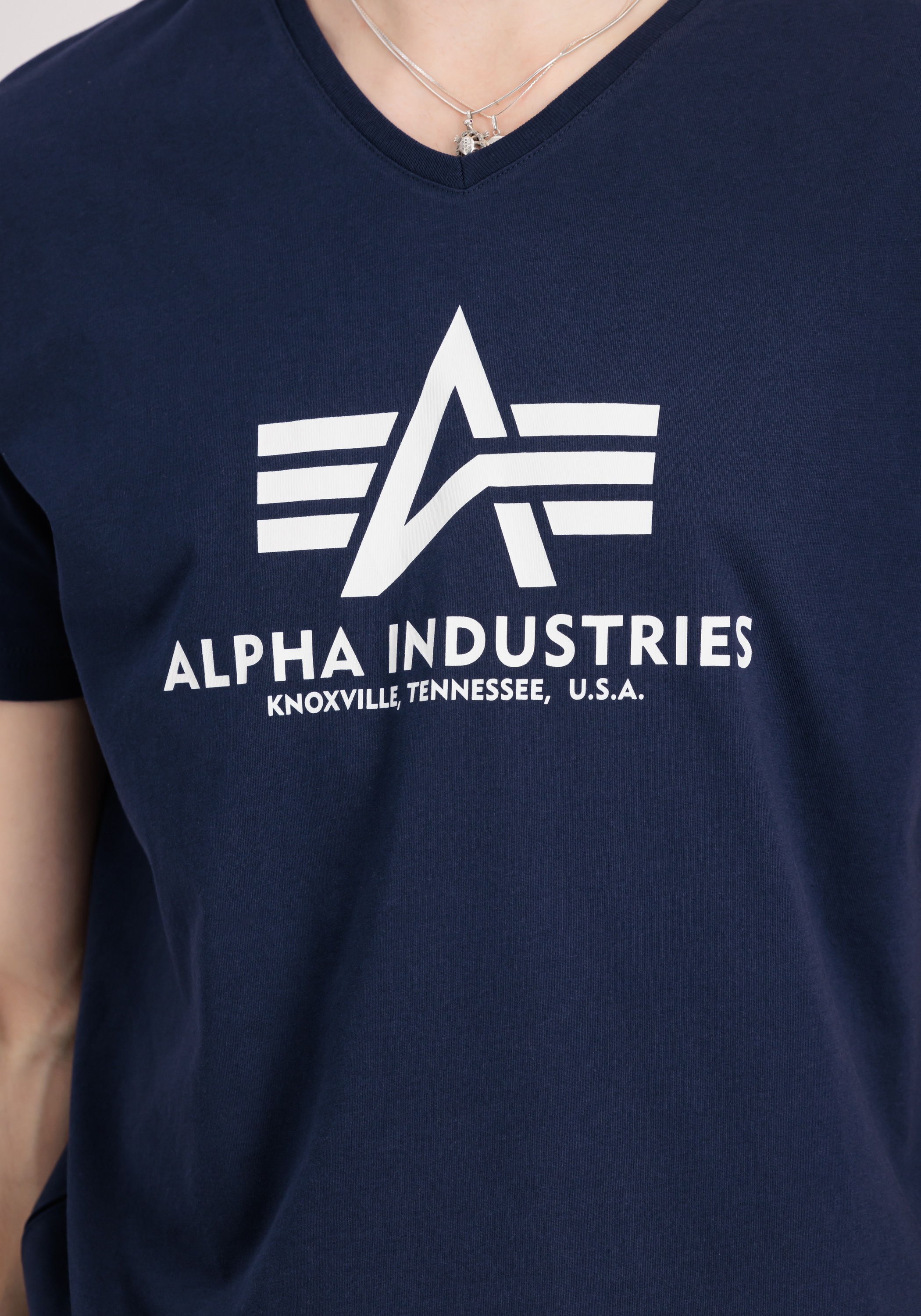 Alpha Industries T-Shirt »Alpha Industries Men - T-Shirts Basic V-Neck T«
