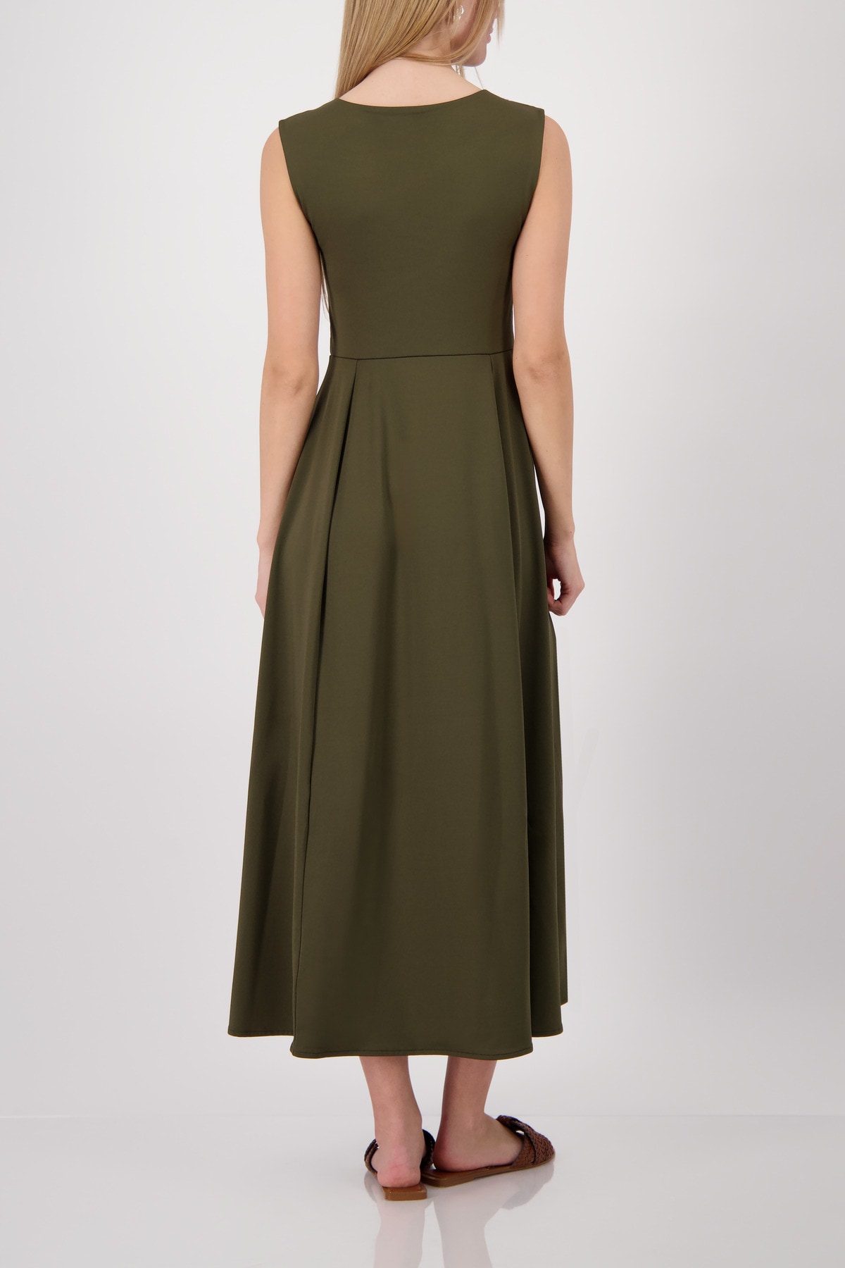 Monari Maxikleid »Kleid uni« Ohne Tasche Regular fit mit Schlitzen
