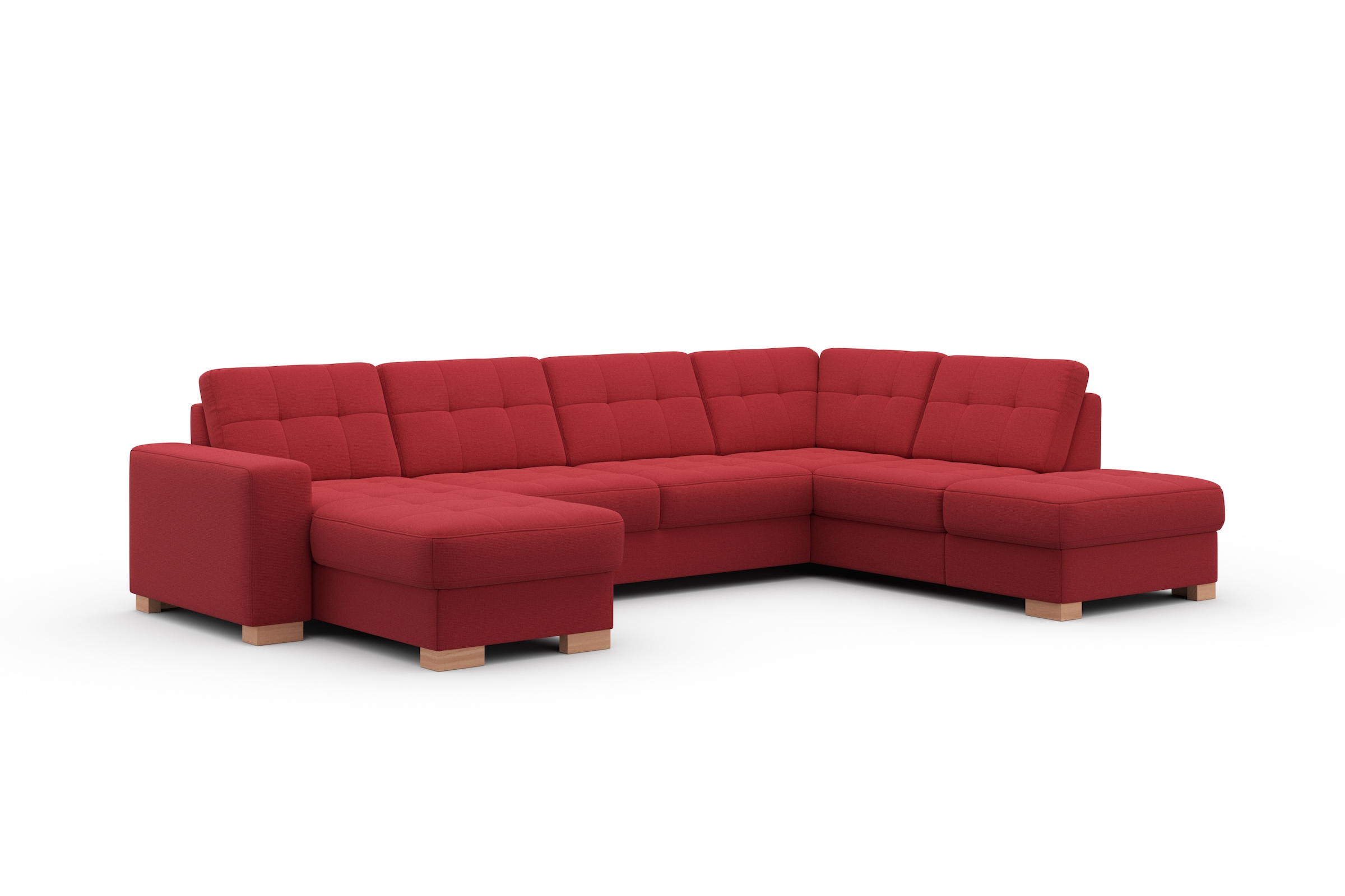 sit&more Wohnlandschaft »Quincy U-Form«, wahlweise mit Bettfunktion und Bettkasten
