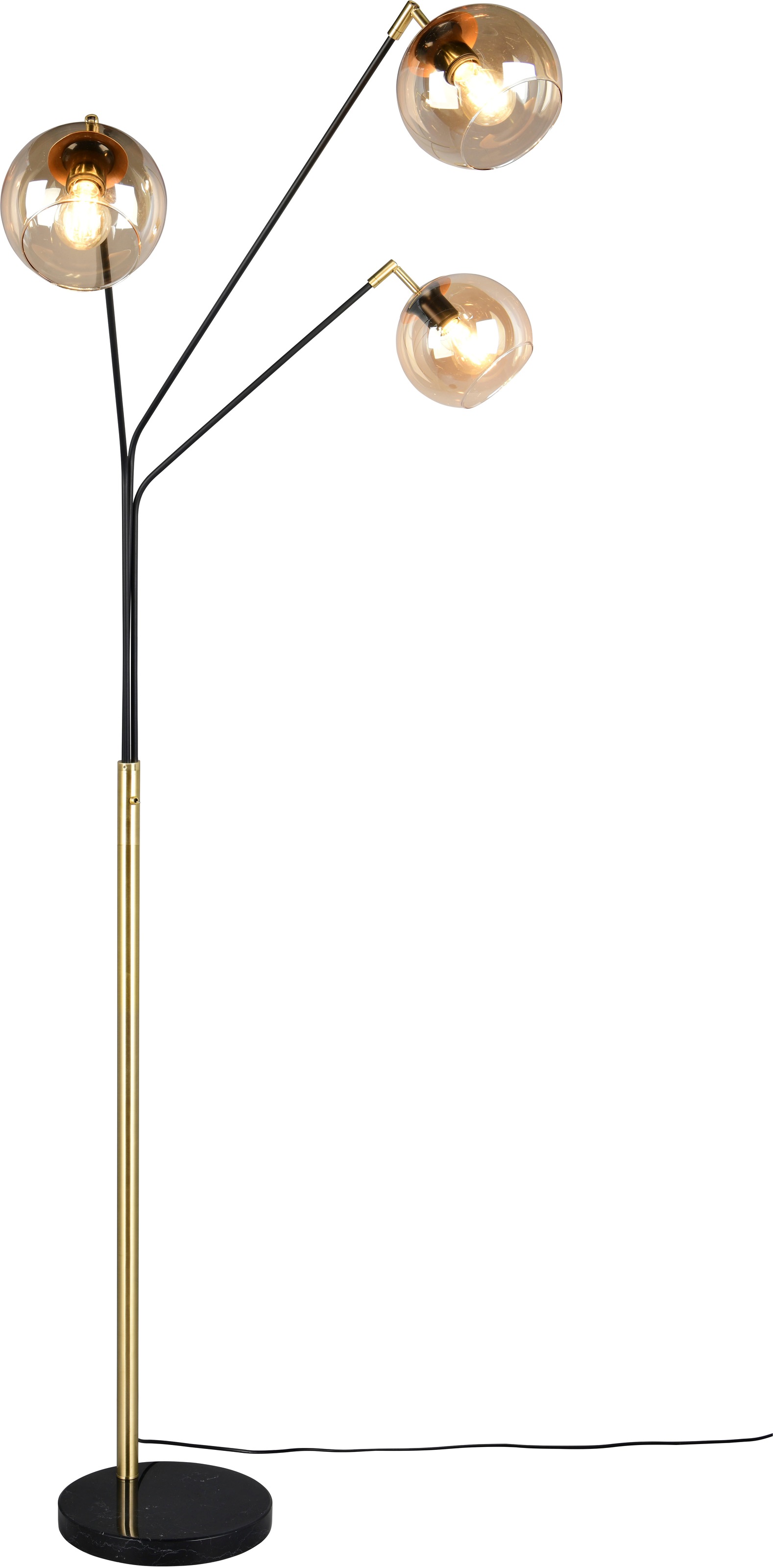 TRIO Leuchten Stehlampe »PAXTON, dreiflammige Stehleuchte, Glas Lampenschir günstig online kaufen