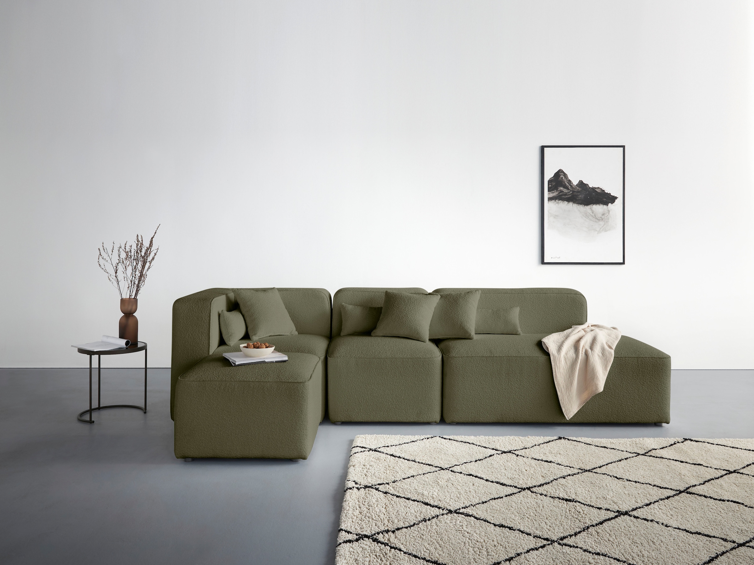 Home affaire Ecksofa »Sundstrup L-Form« Modulserie, individuelle Zusammenst günstig online kaufen