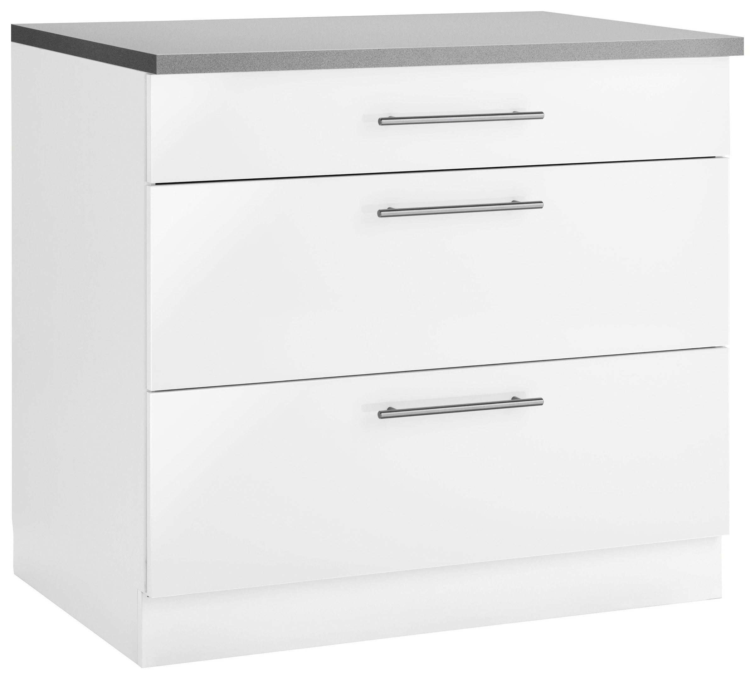 wiho Küchen Unterschrank »Cali«, 90 cm breit, mit 2 großen Auszügen auf