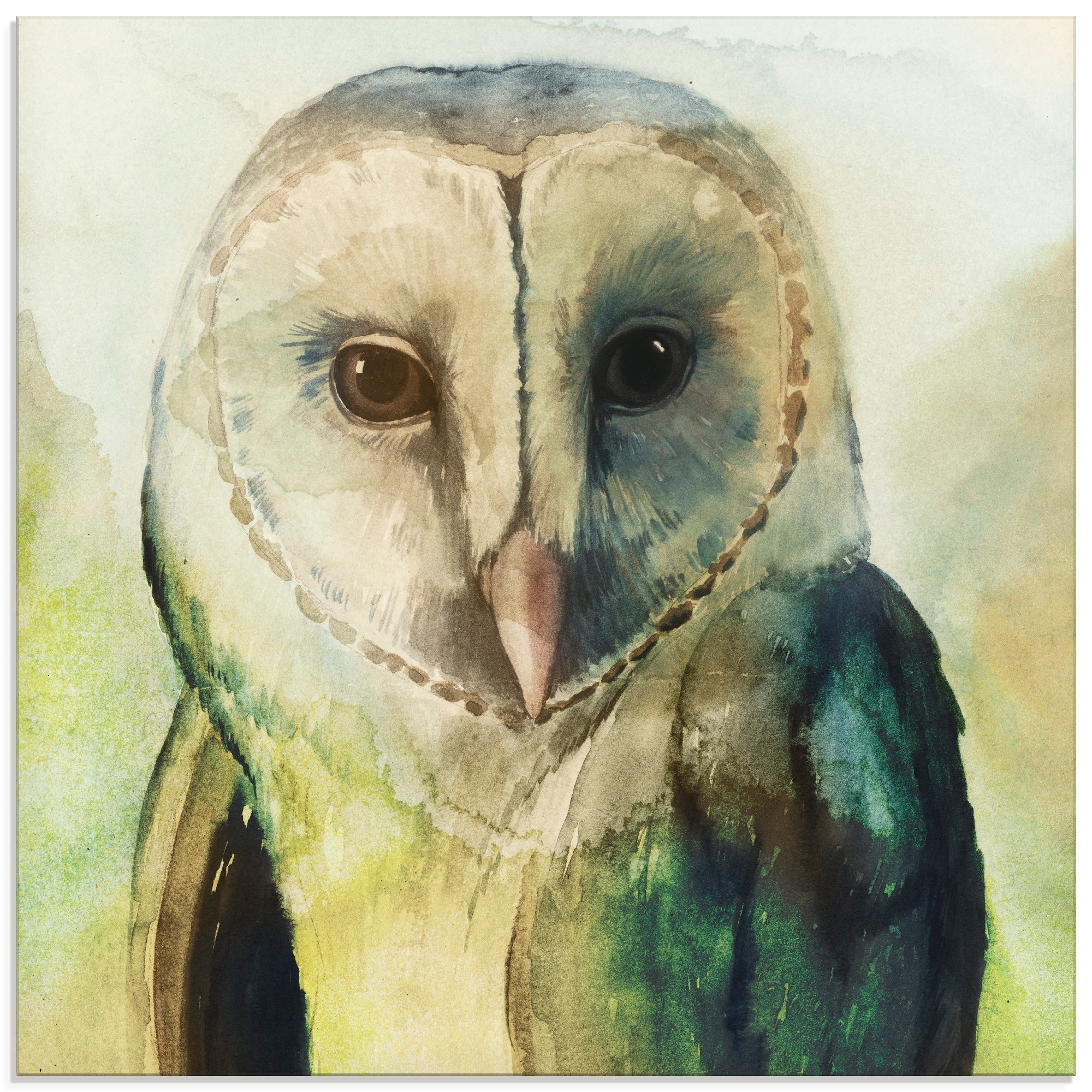 Artland Glasbild »Eule I« Vögel 1 Stk. tlg. in verschiedenen Größen