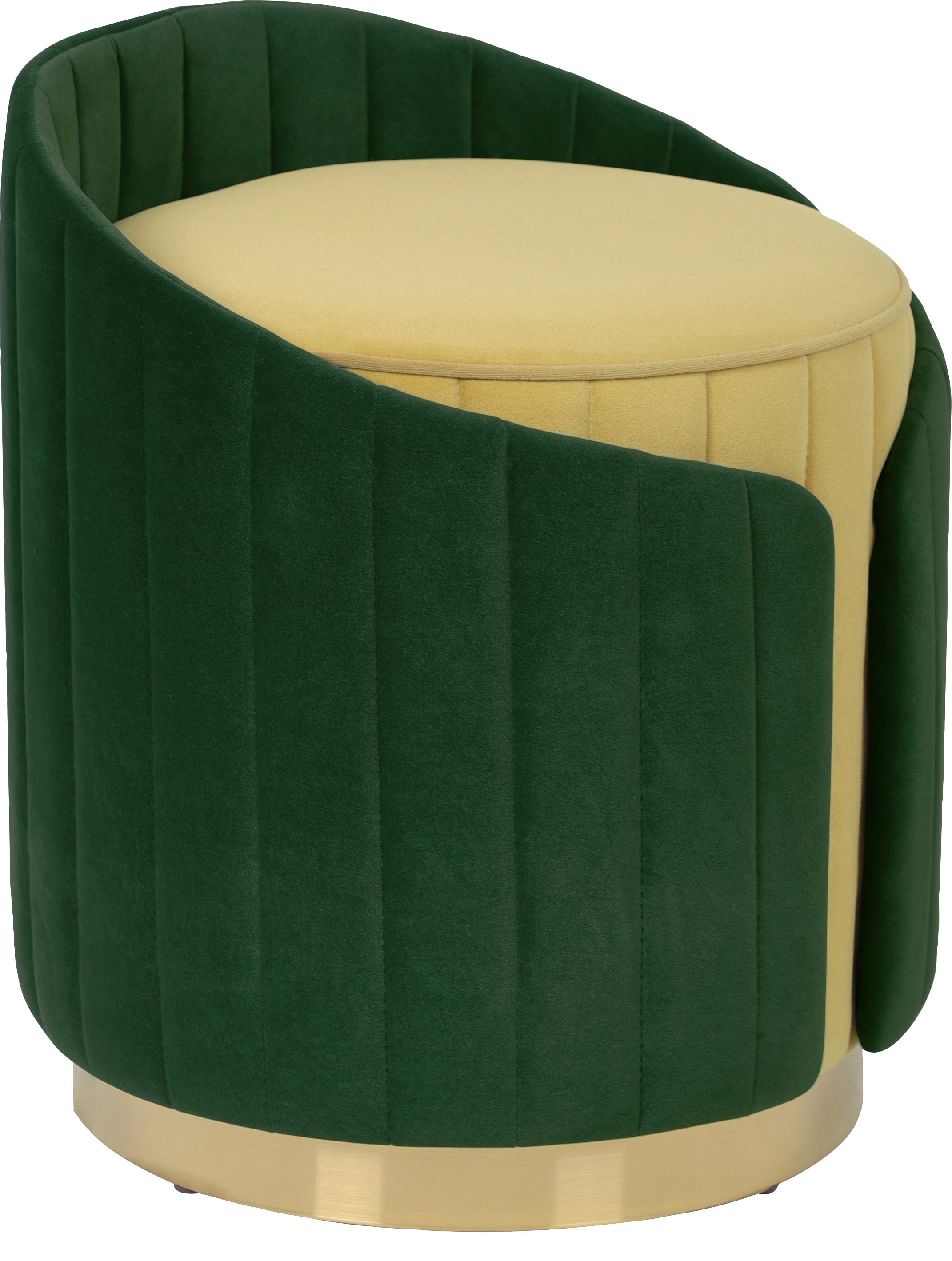 Kayoom Sitzhocker »Hocker Corin 145«, (1 St.), zweifarbig, modern, komfortable Rückenstütze