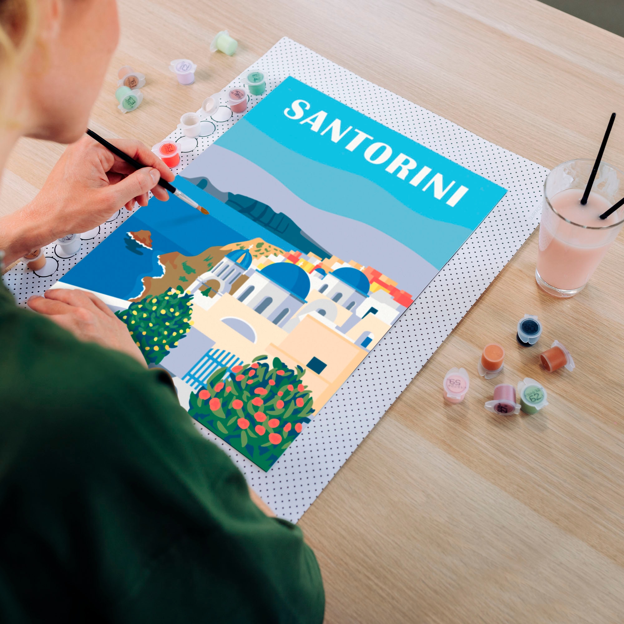 Ravensburger Malen nach Zahlen »CreArt, Leinwand Farbenfrohes Santorini« Made in Europe
