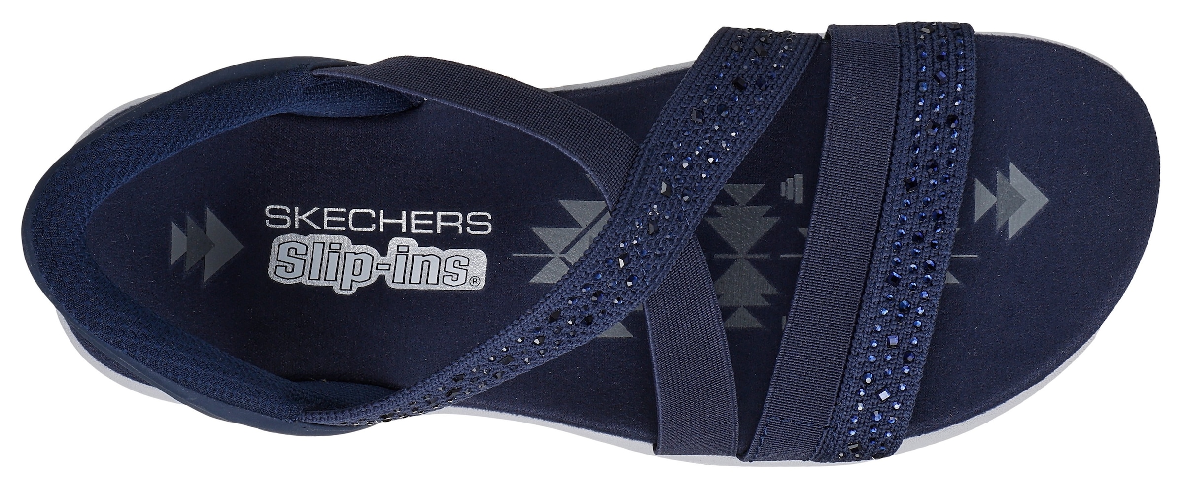 Skechers Sandale »REGGAE SLIM-SUMMER SPARKLE«, Sandalette, Schlupfschuh mit Slip-ins Funktion
