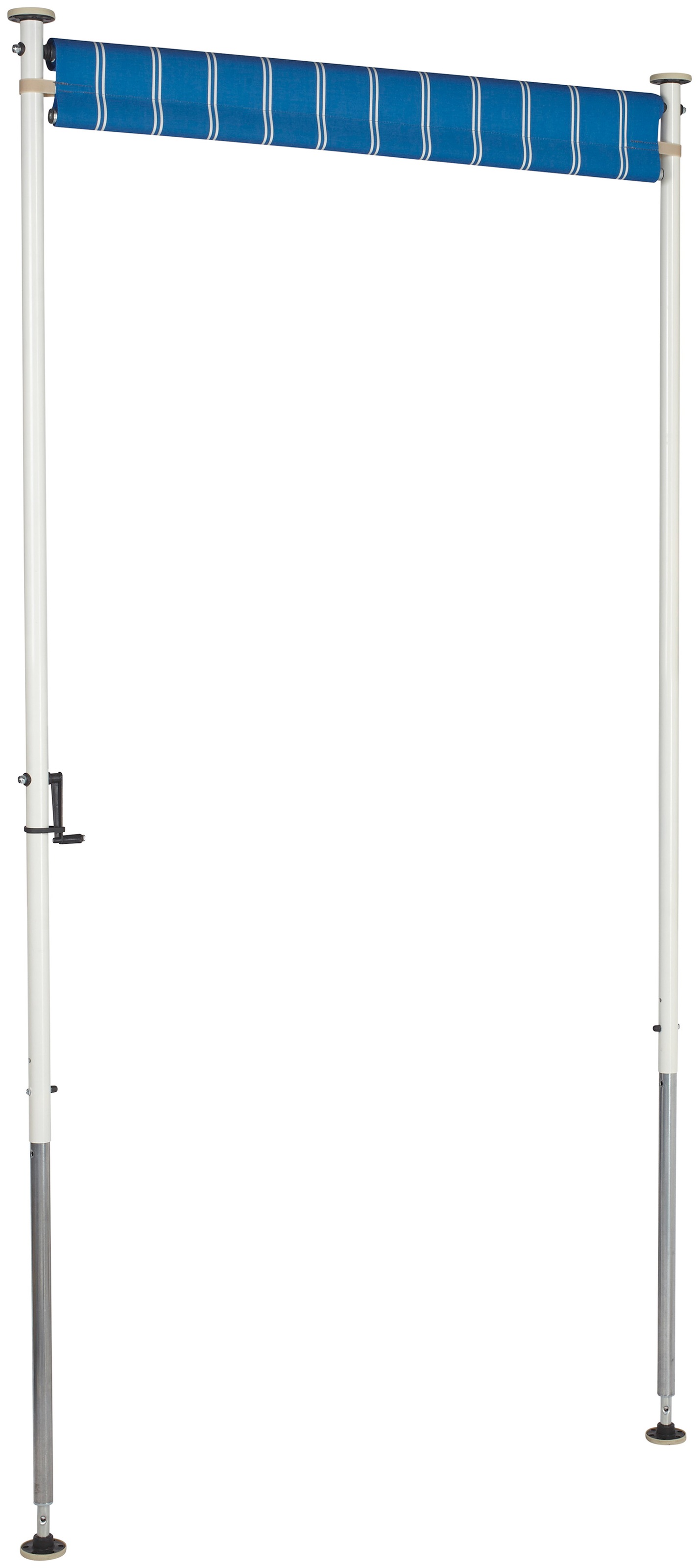 Angerer Freizeitmöbel Klemm-Senkrechtmarkise, blau/weiß, BxH: 150x225 cm
