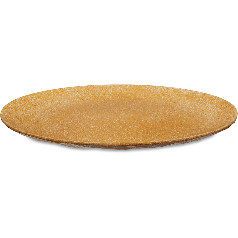 KOZIOL Speiseteller »CLUB PLATE, Ø 26 cm, spülmaschinengeeignet« aus biozirkulärem Kunststoff & FSC zertifiziertem Holz, melaminfrei holzfarben 0
