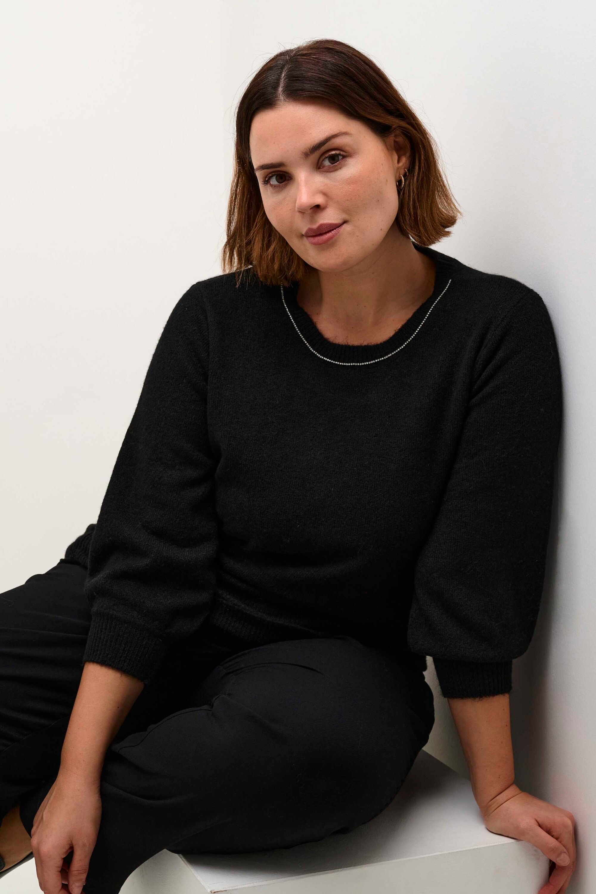 KAFFE Curve Strickpullover »Strickpullover KCmerida«