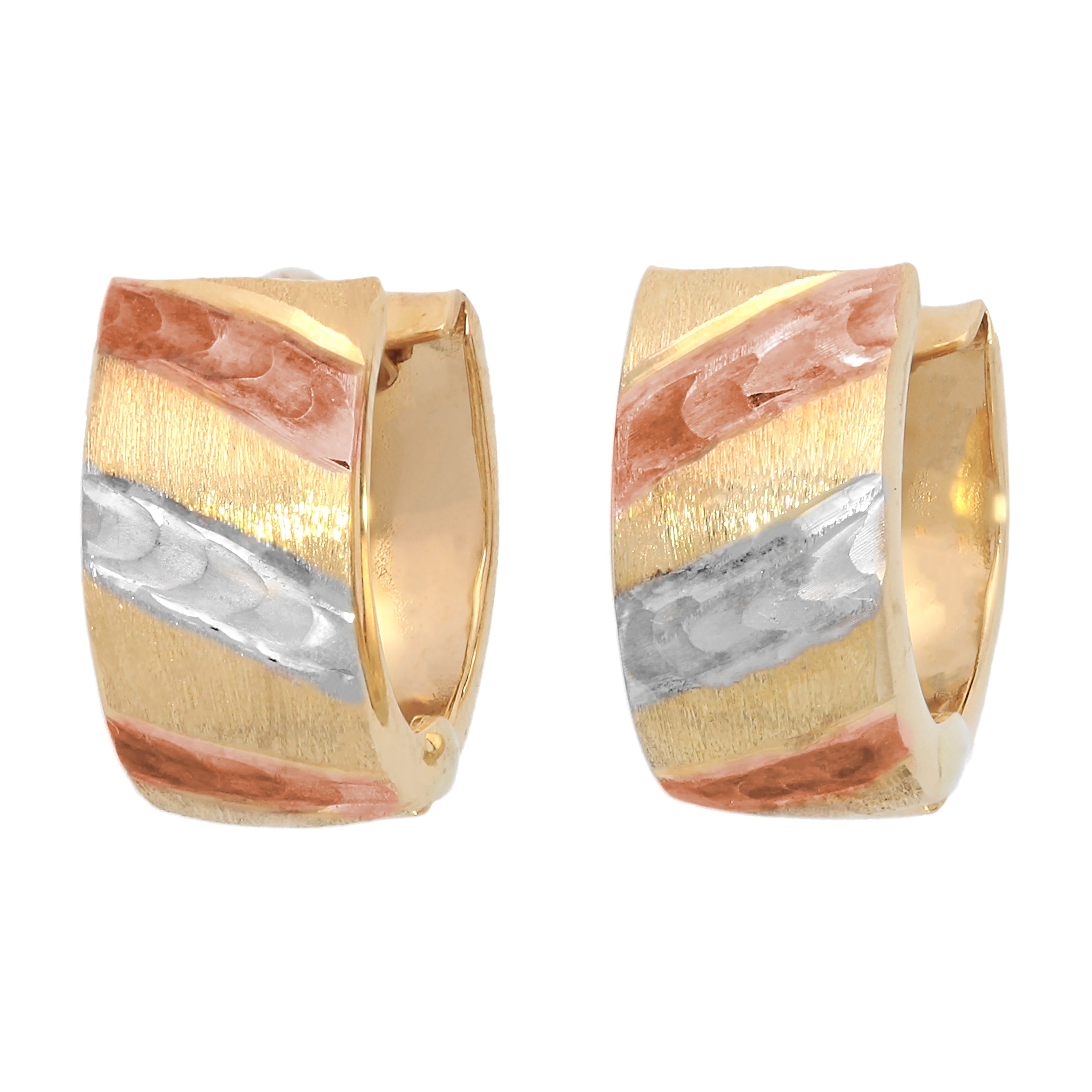 Firetti Paar Creolen »Schmuck Geschenk Gold 375 Ohrschmuck Ohrringe bicolor«