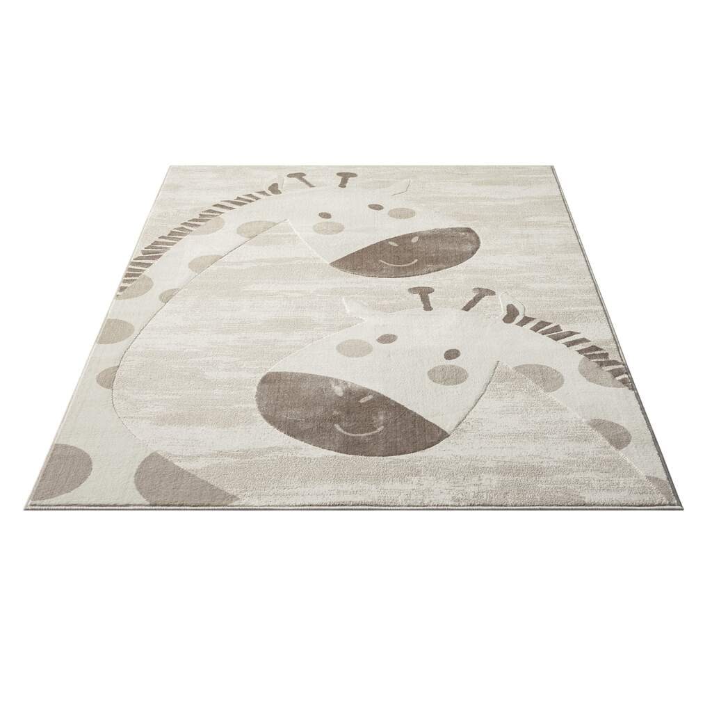 Carpet City Kinderteppich »MARA719«, rechteckig, 11 mm Höhe, Kinderzimmer, Kurzflor,robust,Tiere, Spielzimmer