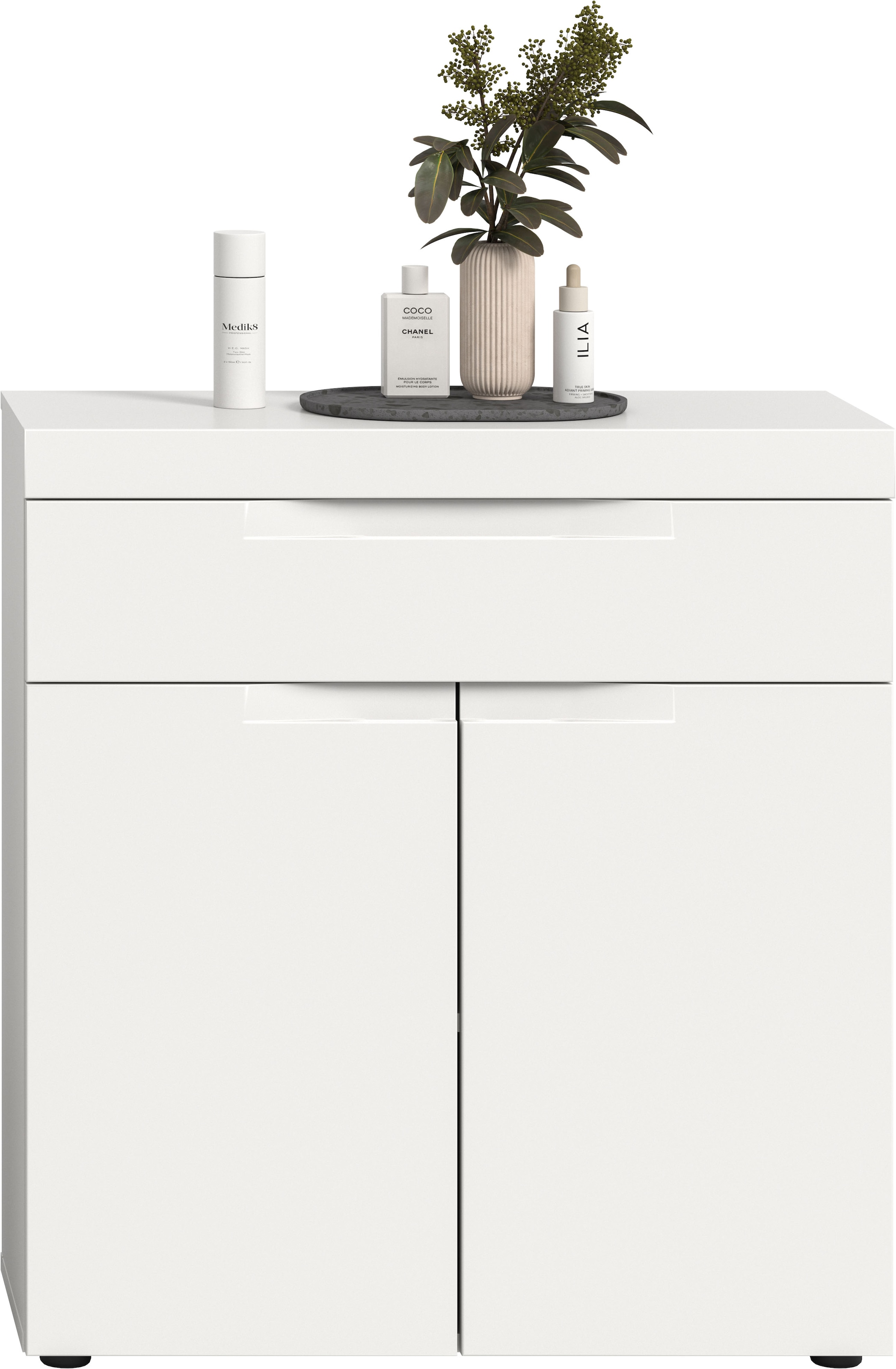 OTTO home Badkommode »MAOI, Breite 75 cm, 2 Türen, 1 Schubkasten, 2 Fächer« Badezimmerschrank, Schrank, Kommode, Midischrank, Bad, Badezimmer