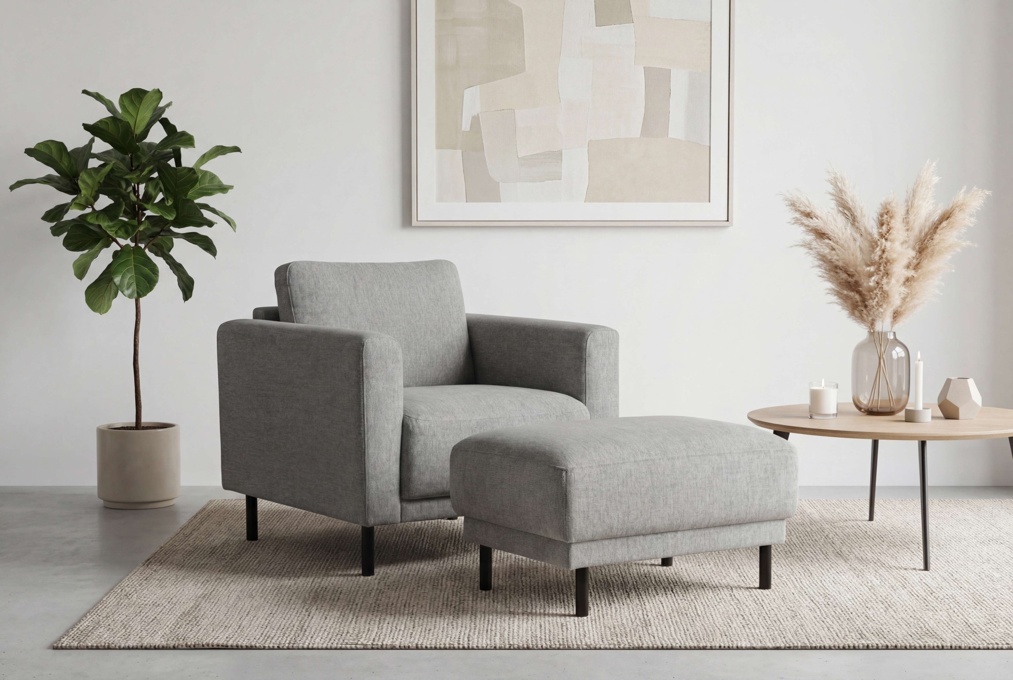 OTTO home Sessel »Sveeva, Breite 78 cm, schwarze Metallfüße« langlebiger Webstoff, viele Farben zur Auswahl