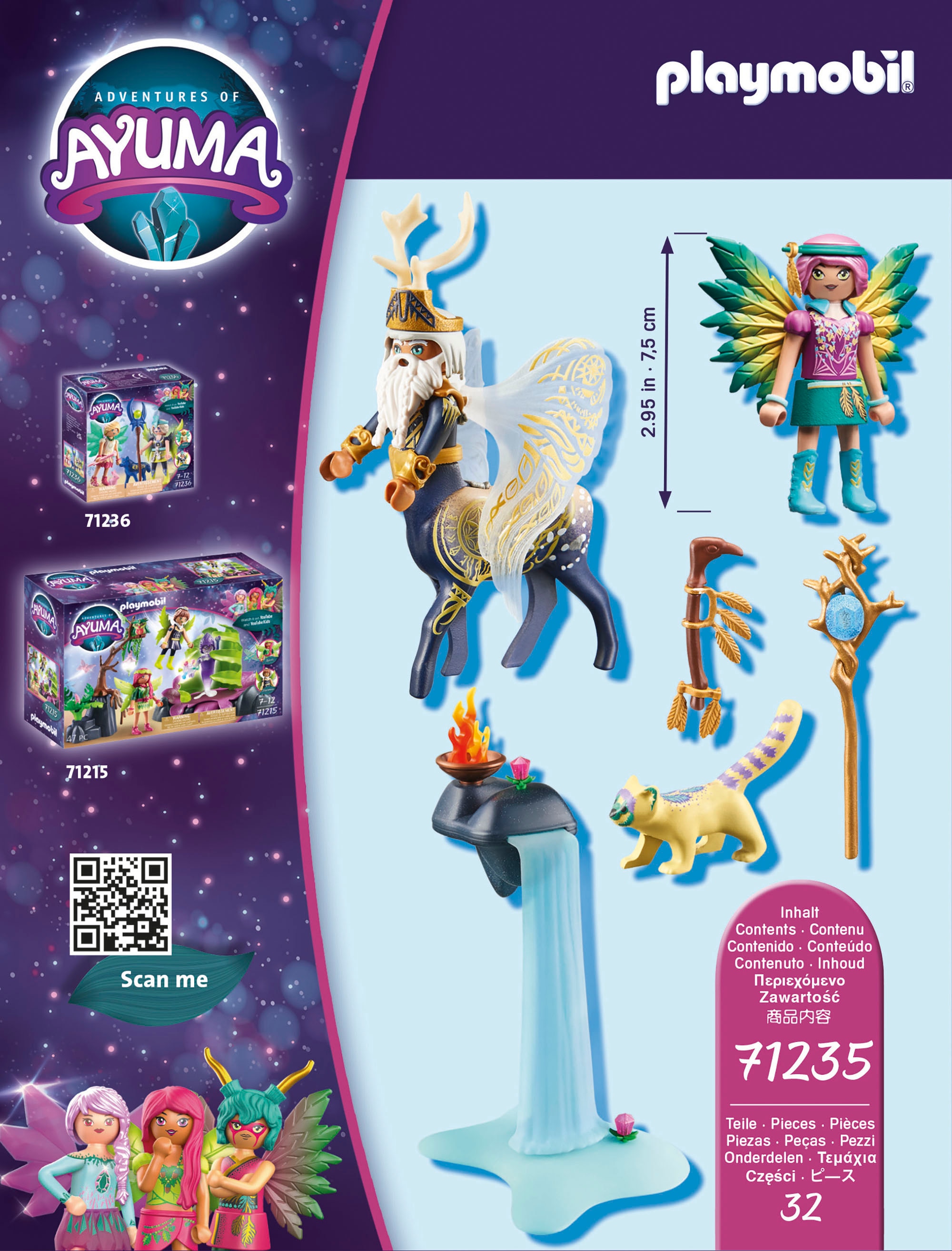 Playmobil® Konstruktions-Spielset »Abjatus mit Knight Fairy Hildi (71235), Adventures of Ayuma«, (32 St.), Made in Europe