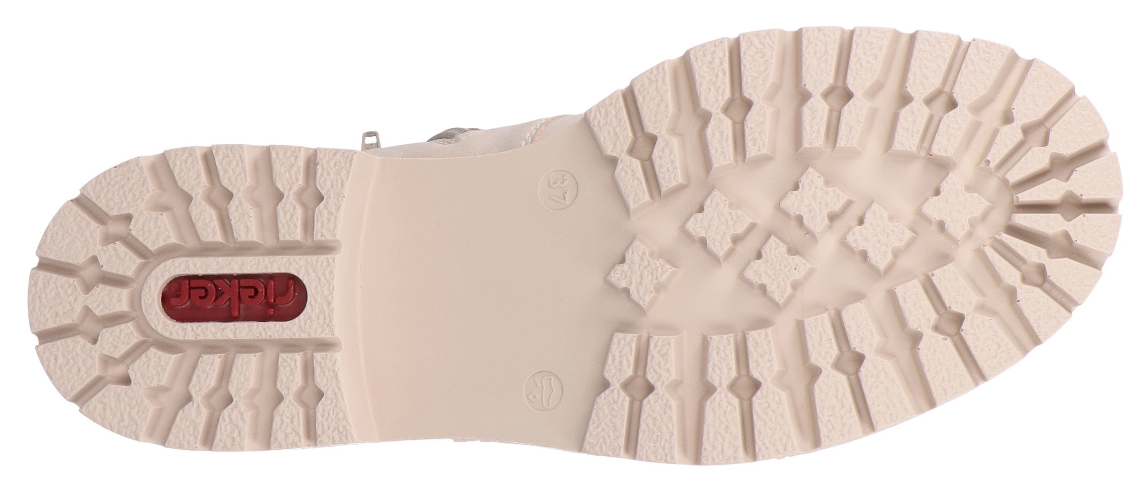 Rieker Winterstiefelette, Schnürstiefelette, Schnürboots, Profilsohle mit Stretch am Schaft