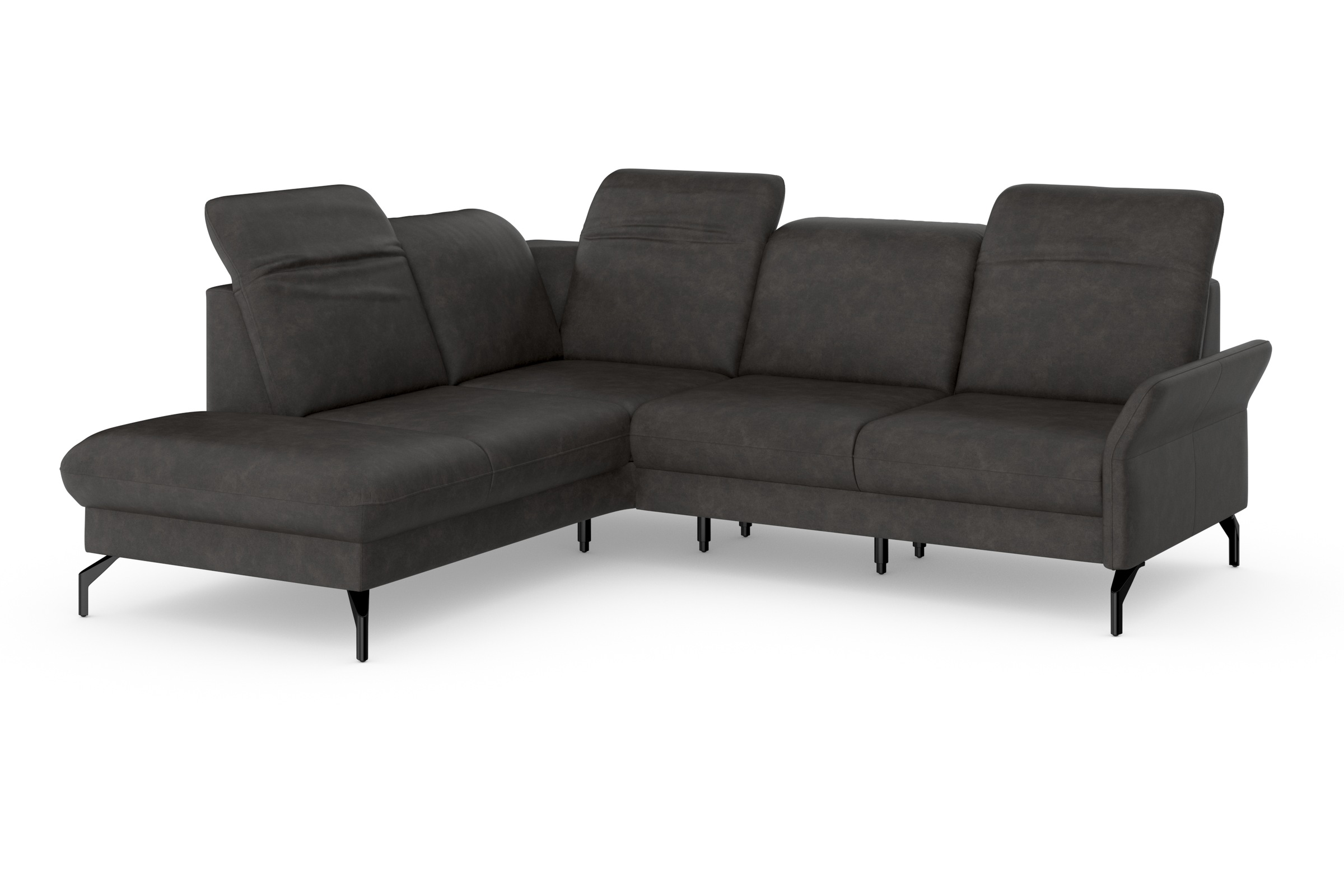 sit&more Ecksofa »Fashion L-Form«, wahlweise mit Kopfteilverstellung und Vorziehsitz, motorisch