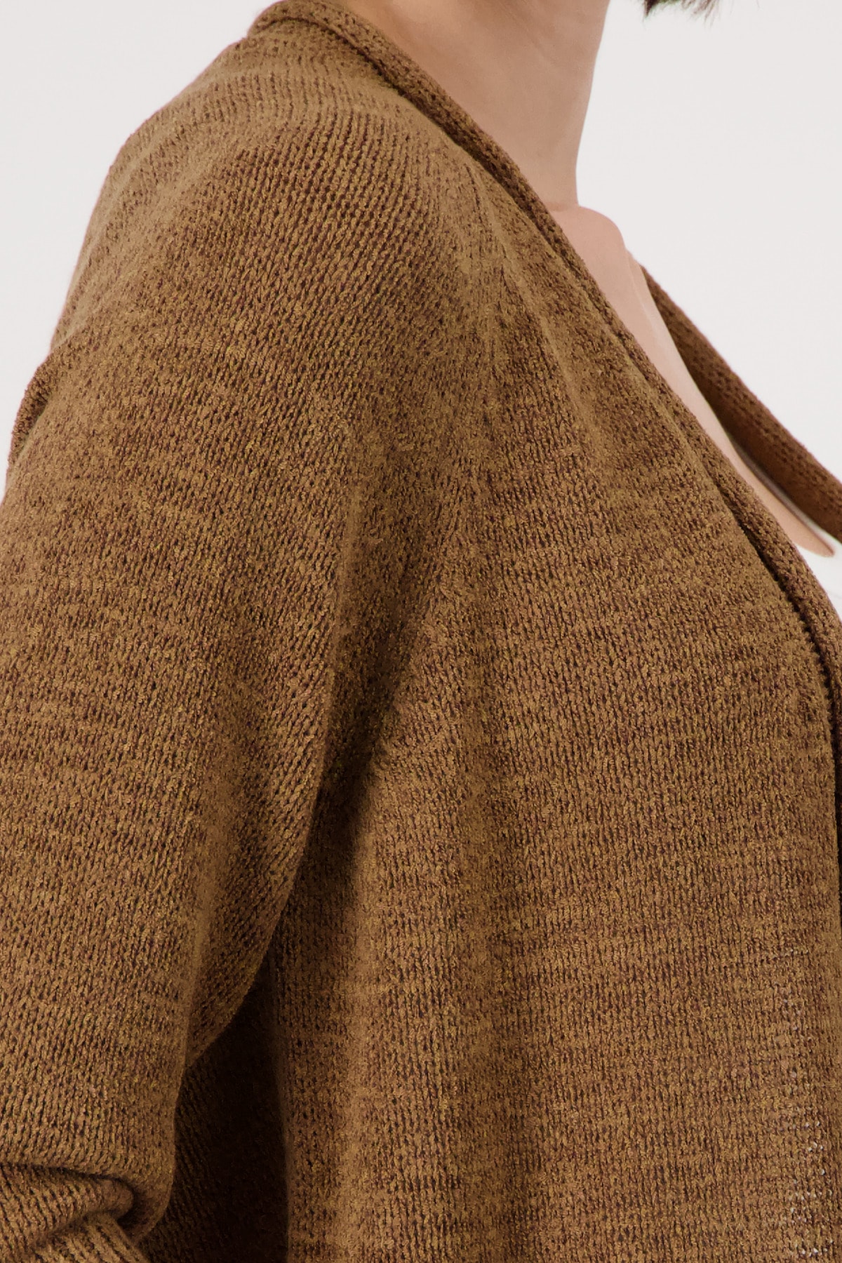 Monari Strickjacke »Jacke Stricküberwurf Basic« Regular fit mit Halbarm