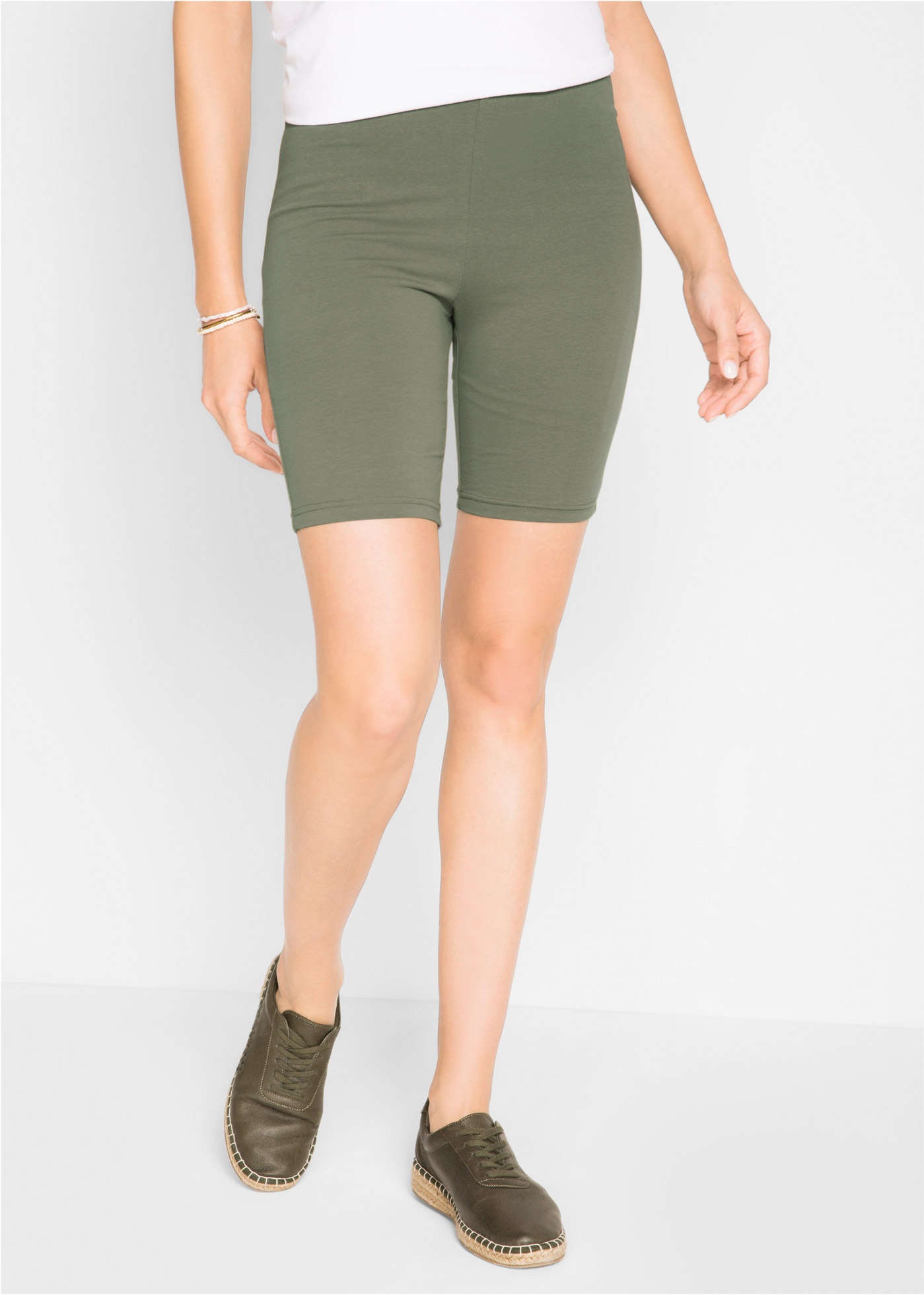 bonprix Radlerhose  aus elastischem Material, taillenhoher Bund mit Gummizug, Skinny Fit