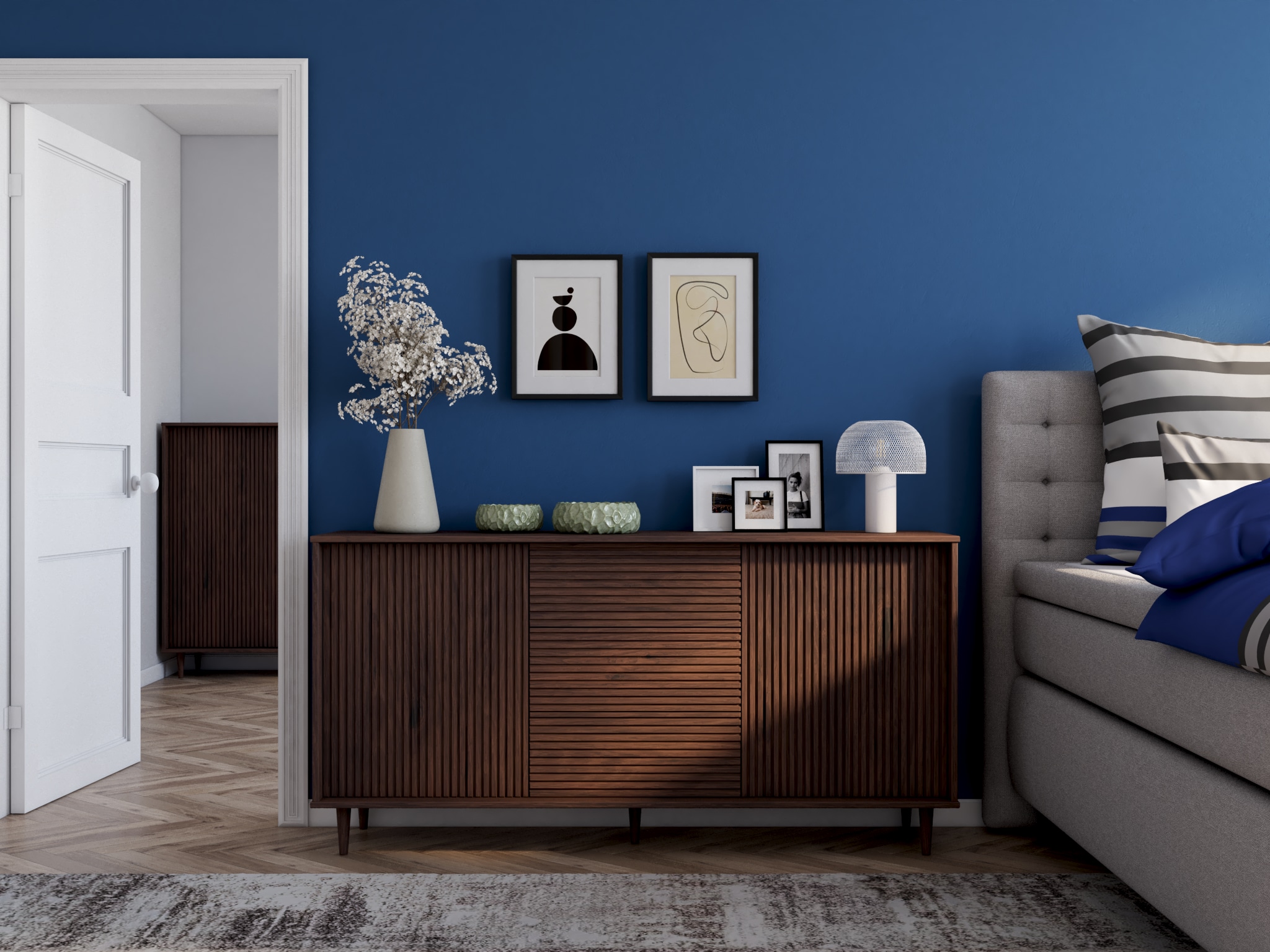 my home Teppich »Salsa« rechteckig 9 mm Höhe mit besonders weichem Flor, Kurzflor, im Vintage-Look, dichte Qualität