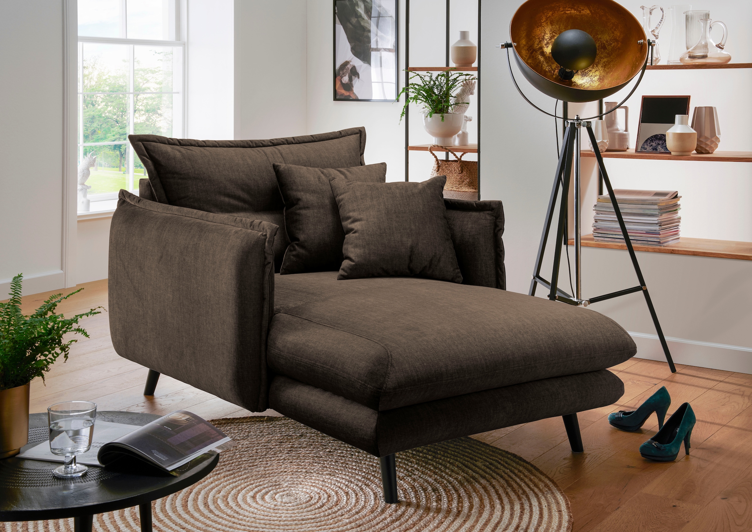 Home affaire Loveseat »Lazio« moderner Sessel mit einer bequemen Polsterung günstig online kaufen