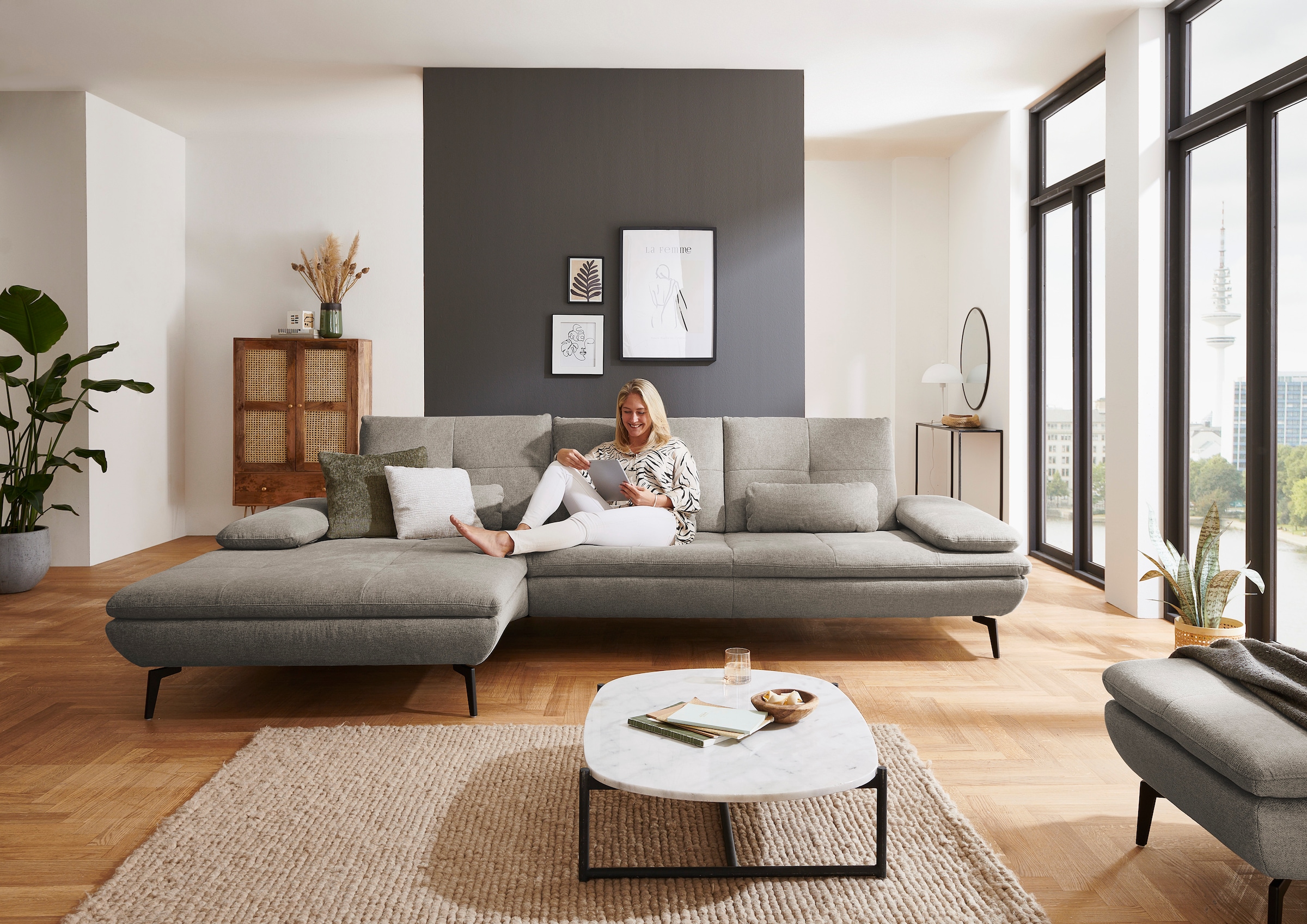 Die PlanBar Ecksofa »MP-IN23002 L-Form« wahlweise mit Armteil- und Sitztief günstig online kaufen