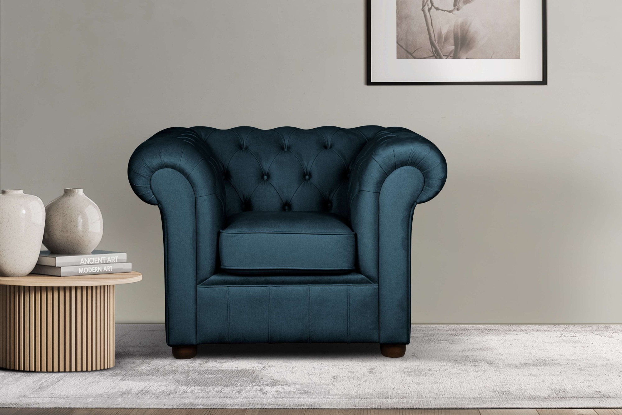 Home affaire Sessel »CHARENTE, Chesterfield, Wellenfederung, Maße B/T/H: 10 günstig online kaufen