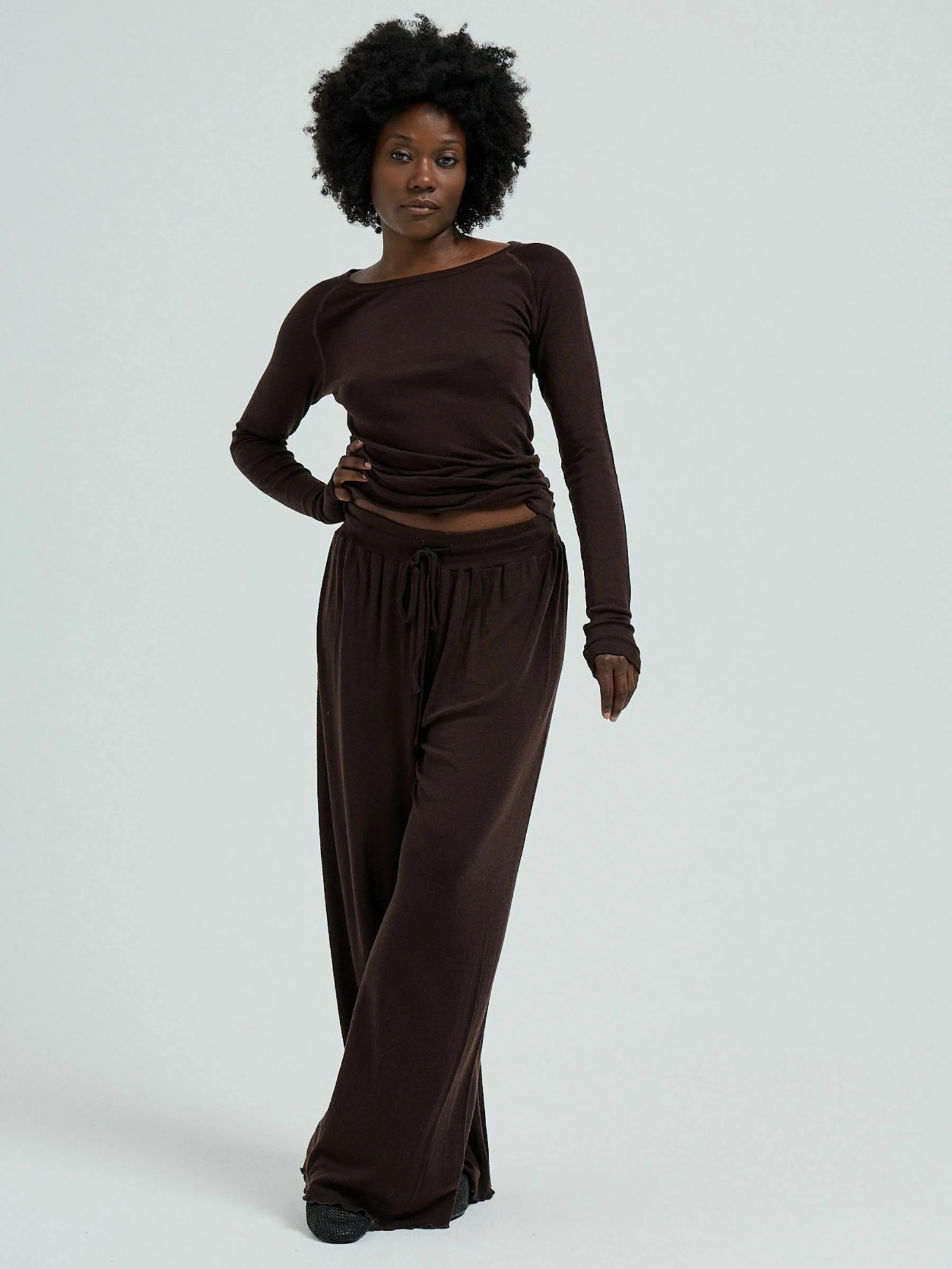 Seamless Basic Chinohose »Seamless Basic Trousers Woolen Barbera«