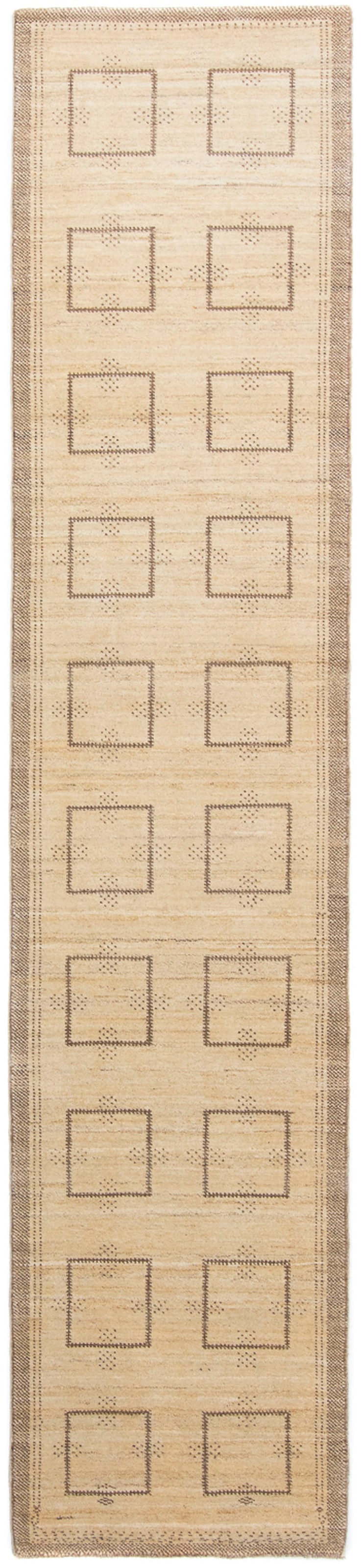 morgenland Wollteppich »Gabbeh - Loribaft Persern - 345 x 75 cm - beige«, r günstig online kaufen